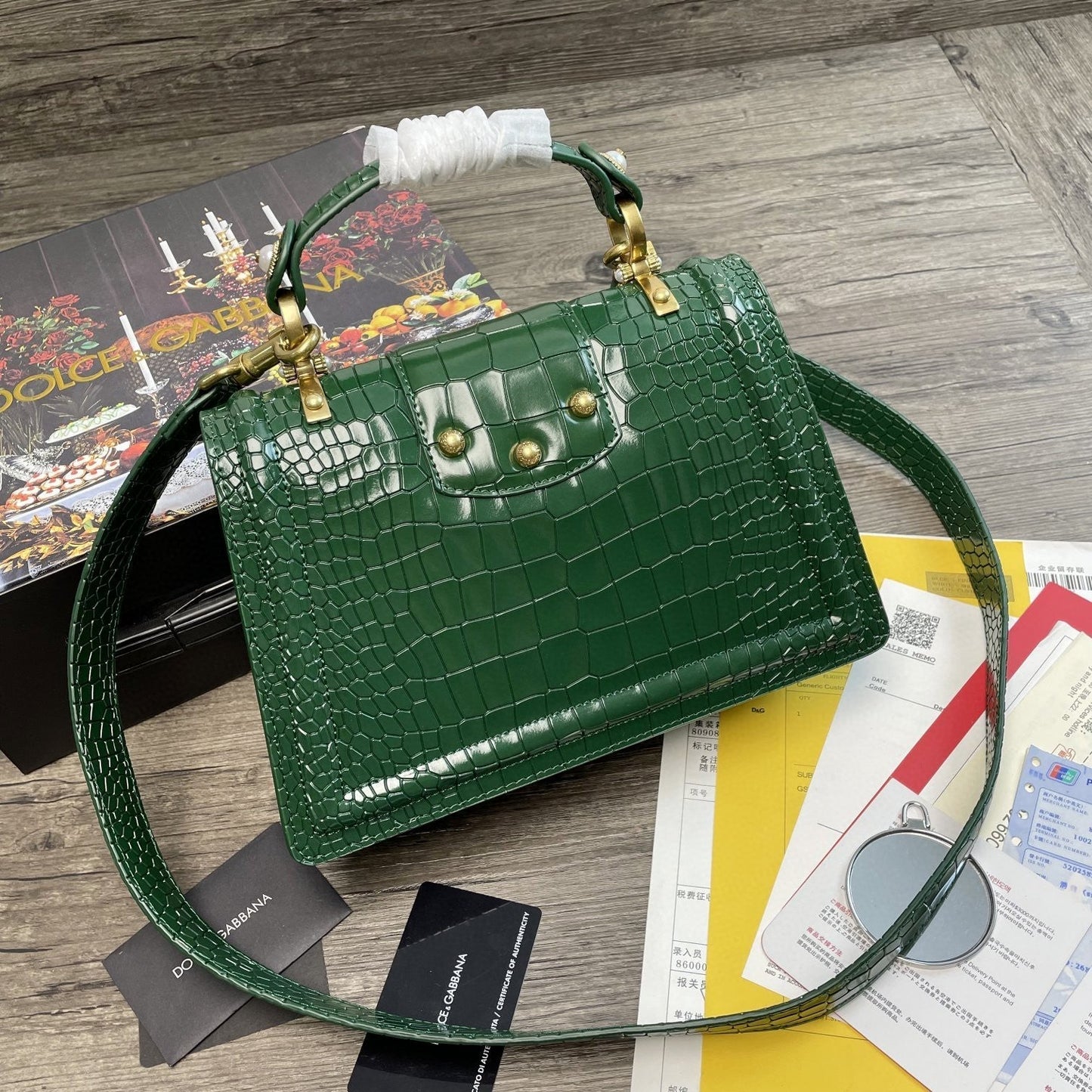 Top Quality Print Top Quality Girls Bagã Green Travel Bag