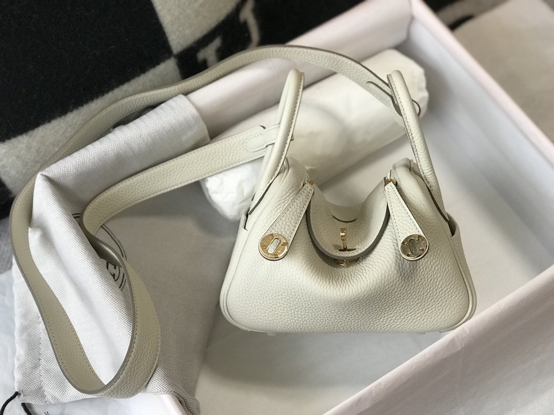 Top Quality Lindy Togo Bag With Hardware White Gold Crossbody Bag