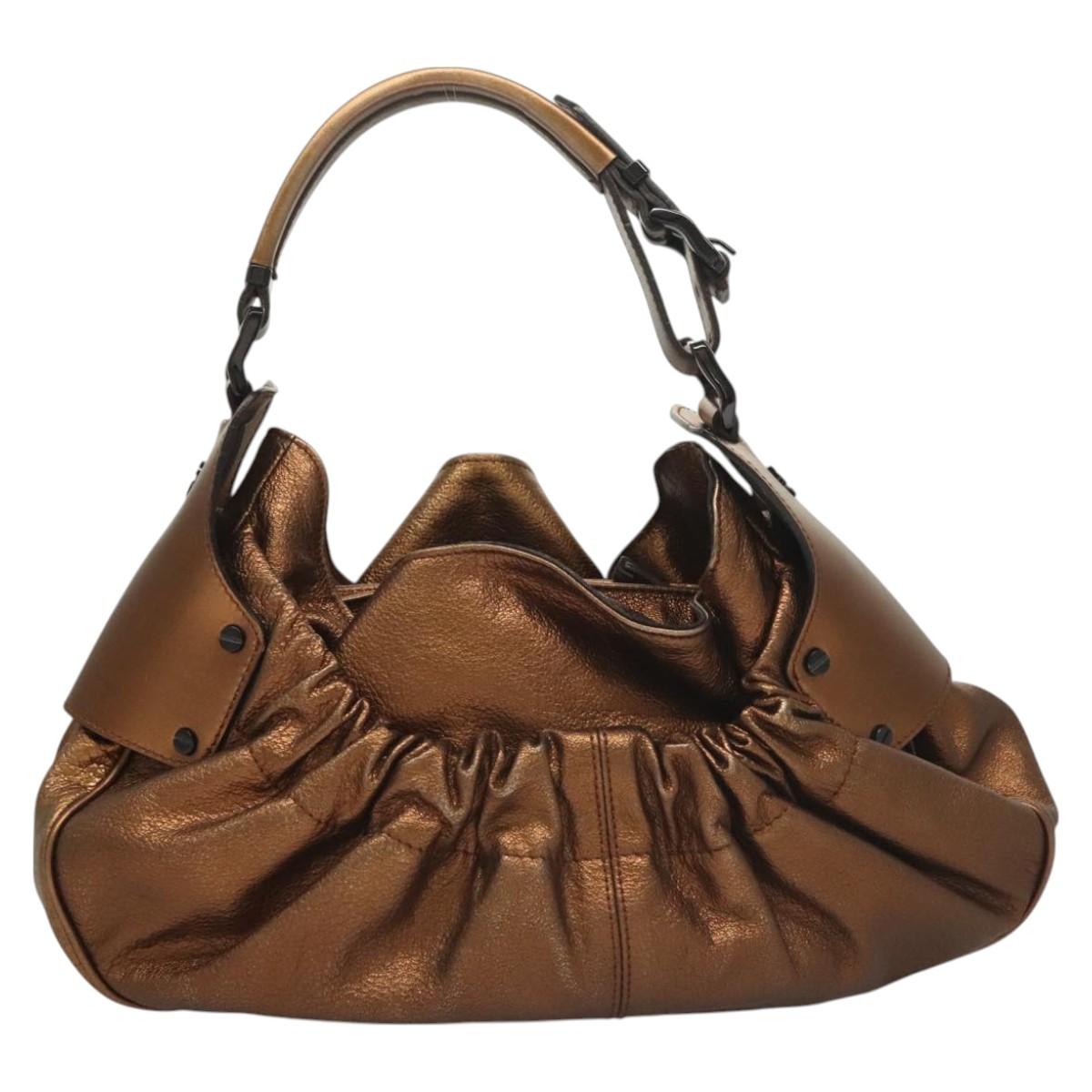 Burberry Woodbury Shoulder Bag Leather Brown