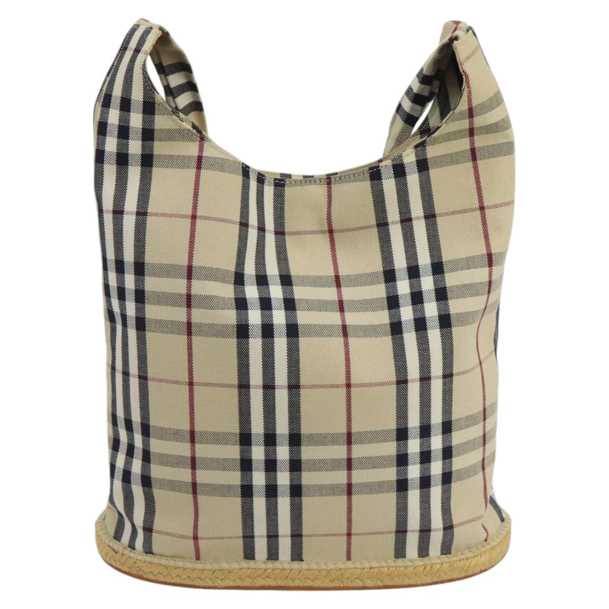 Burberry Nova Check Shoulder Bag Canvas Beige Shoulder Bag 36