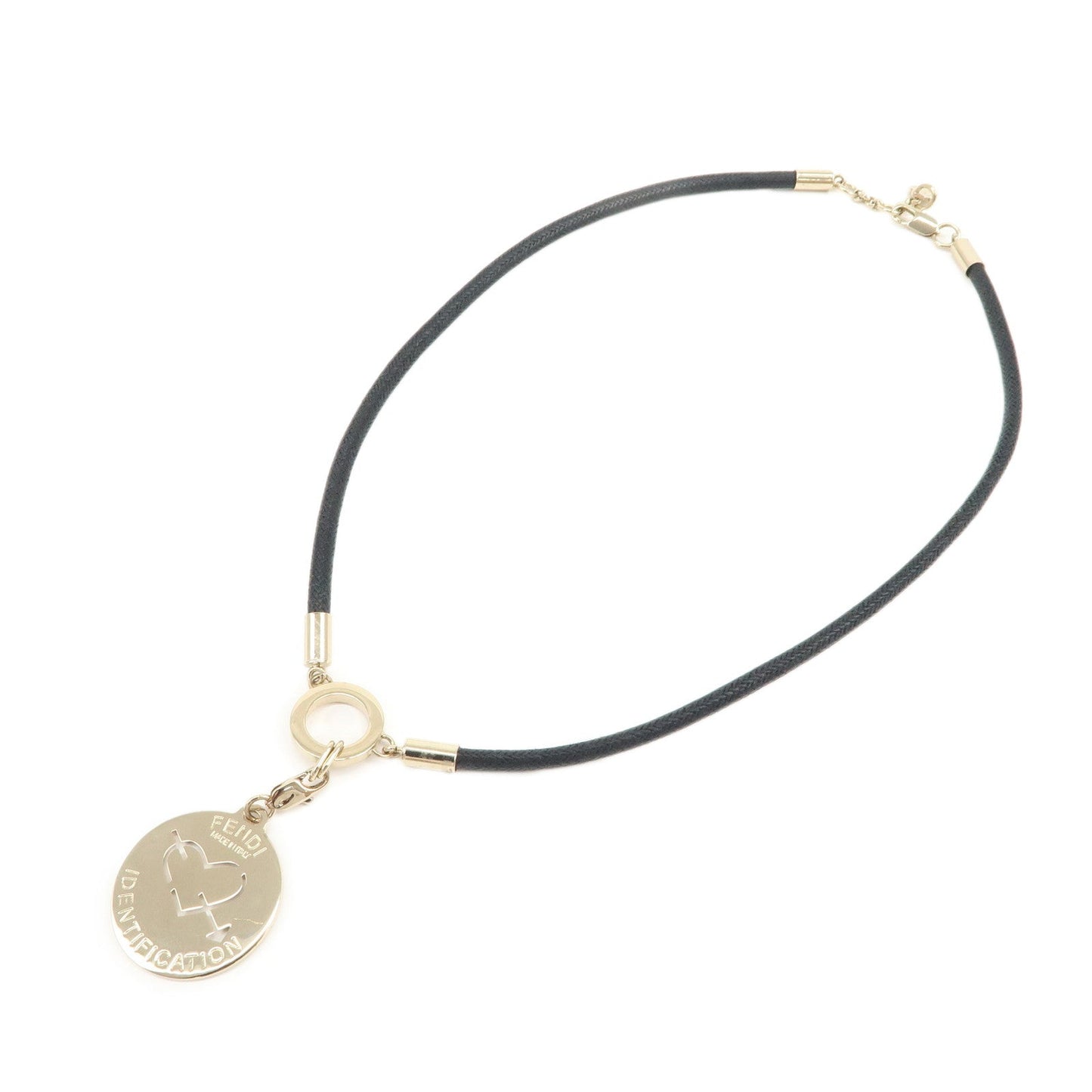 Necklace Metal Black Silver Jewelry