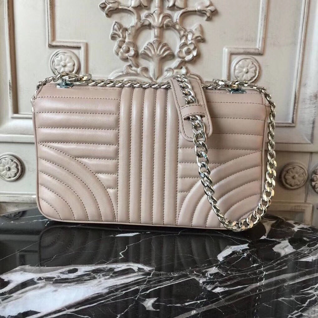 Prada Diagramme Bag In Grey Calfskin Gray Flap Travel Bag