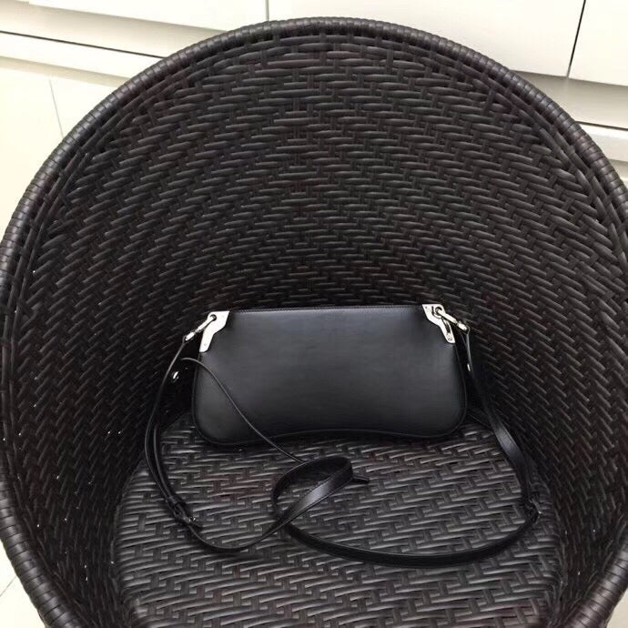 Prada Sidonie Shoulder Bag Leather Black