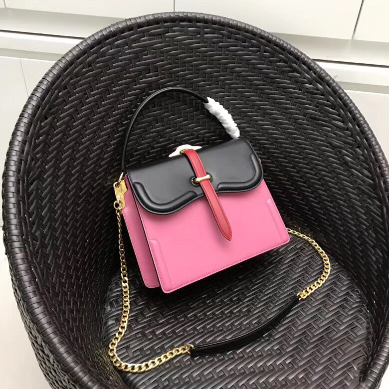 Prada Belle Bag In Calf Leather Black Travel Bag Black Calf Leather