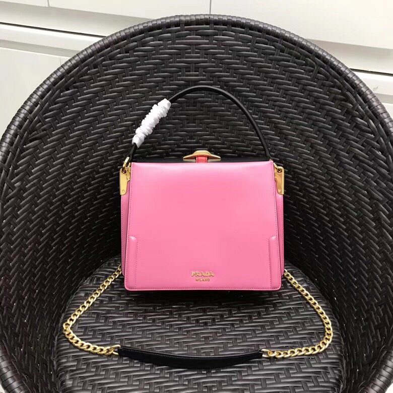 Prada Belle Bag In Calf Leather Black Travel Bag Black Calf Leather