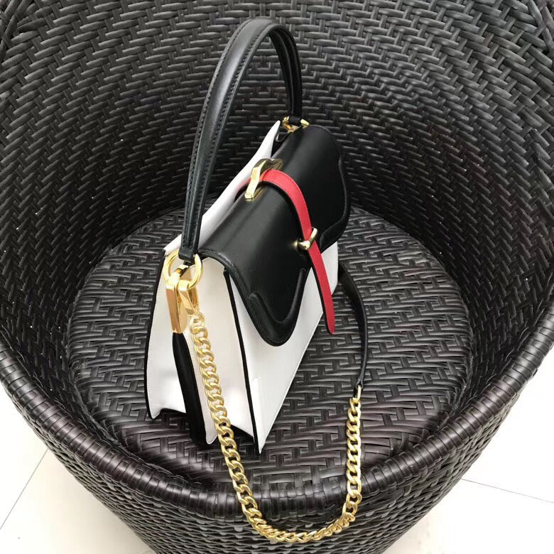 Prada Belle Bag In Calf Leather Black Travel Bag 2