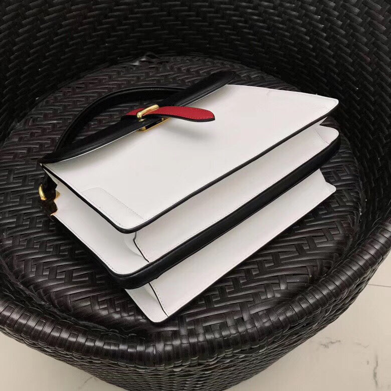Prada Belle Bag In Calf Leather Black Travel Bag 2