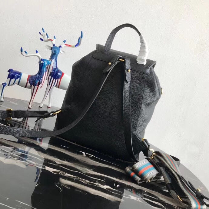 Prada Backpack In Grained Calfskin Black