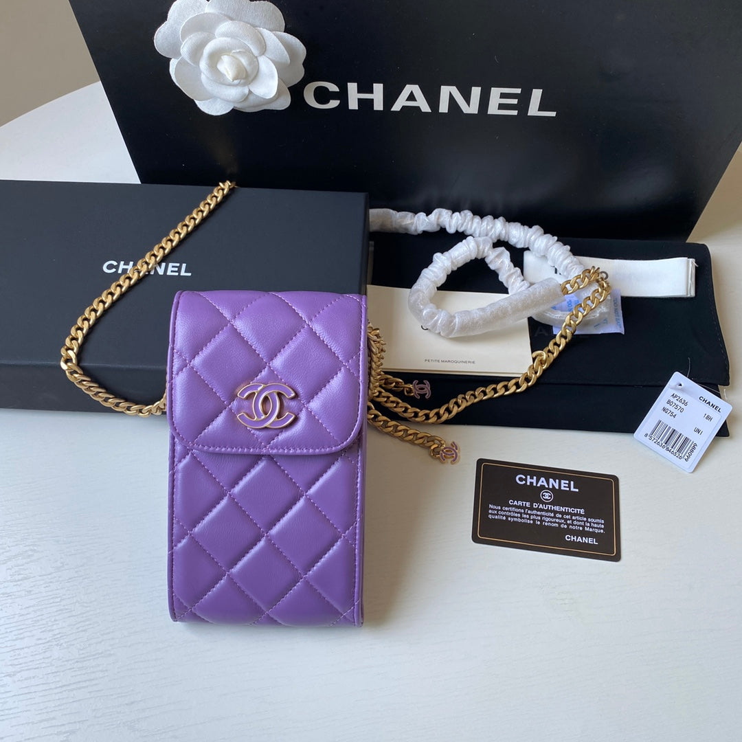 CHLPhone Holder Purple 15cm 6in Handbag