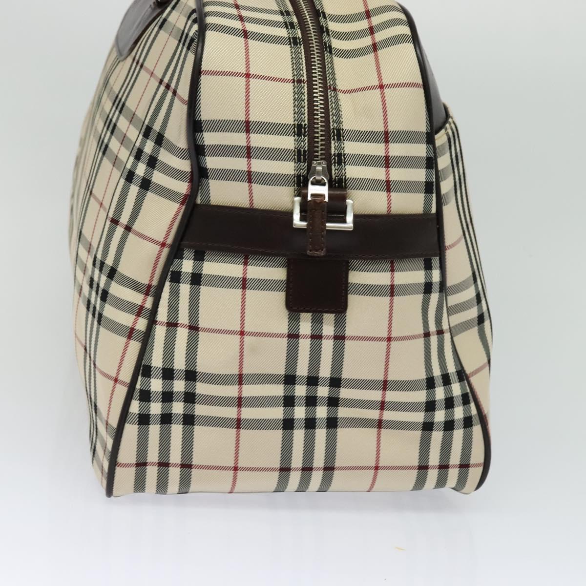Burberry Nova Check Travel Bag Canvas Beige Travel Bag 12