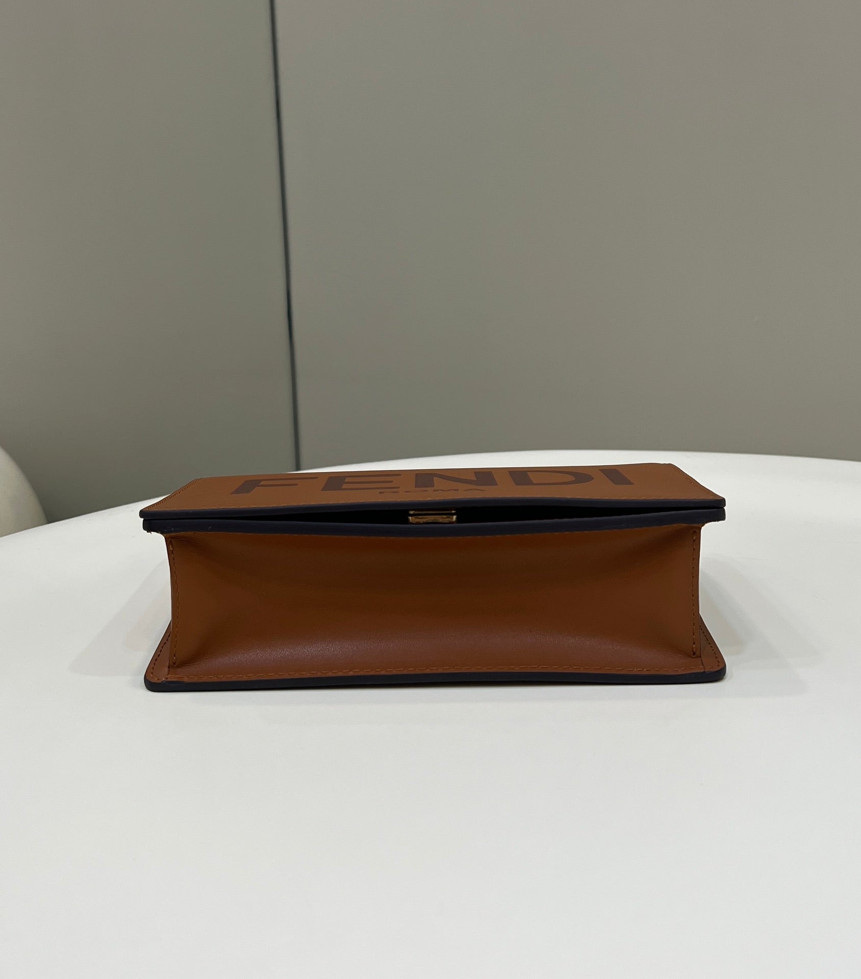 Wallet On Brown Mini Chain Crossbody Bag