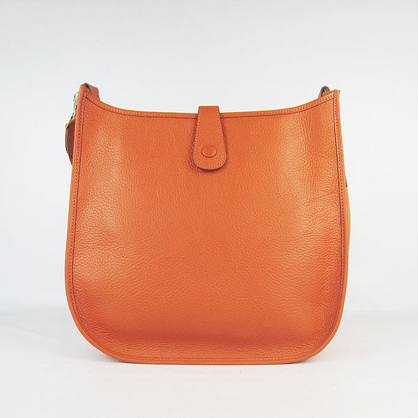 Hermes Luxury Evelyne I Handbag Orange Travel Bag