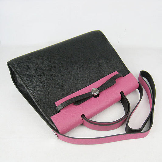 Hermes Luxury Herbag Ladies Pink Travel Bag