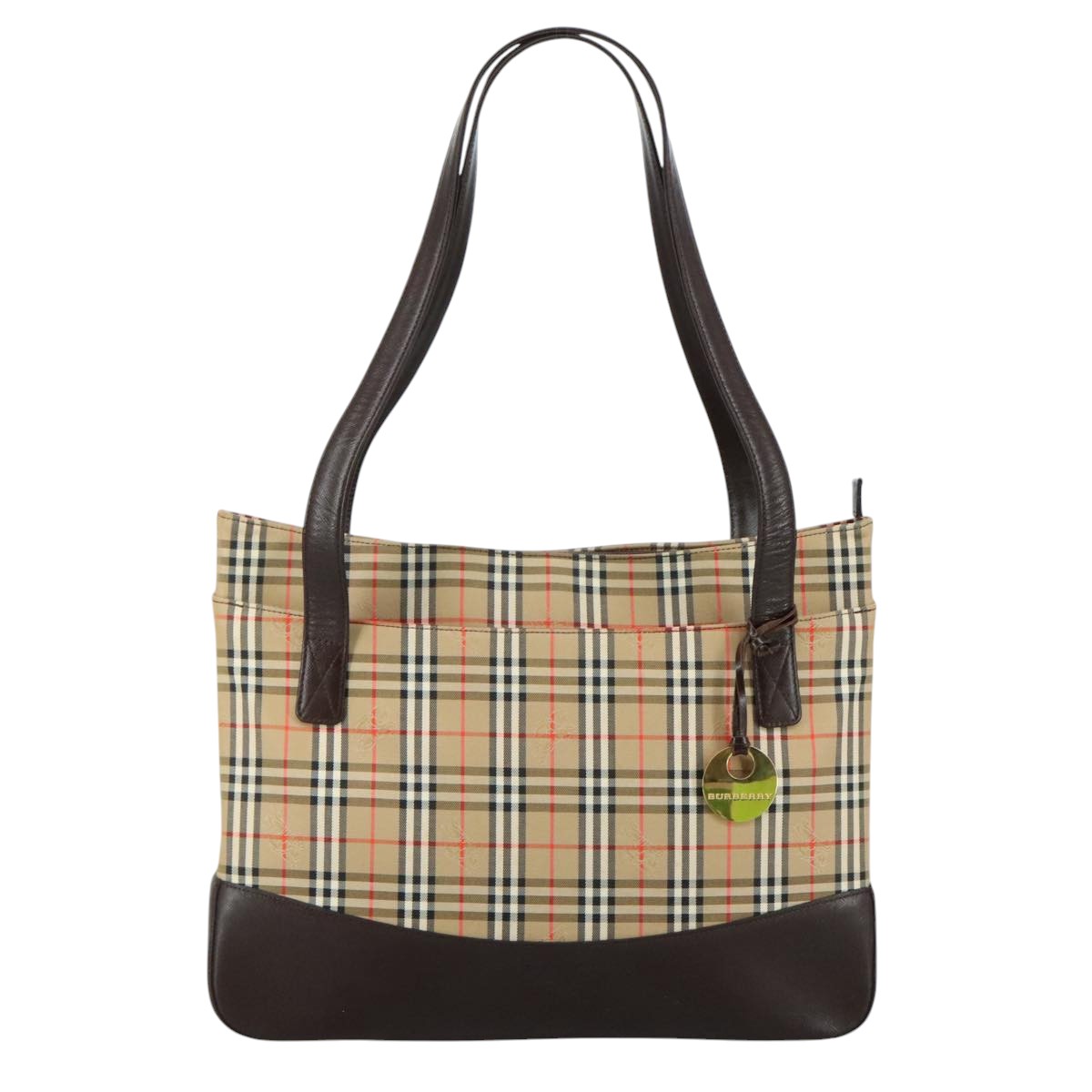 Burberry Nova Check Shoulder Bag Canvas Beige Shoulder Bag 121