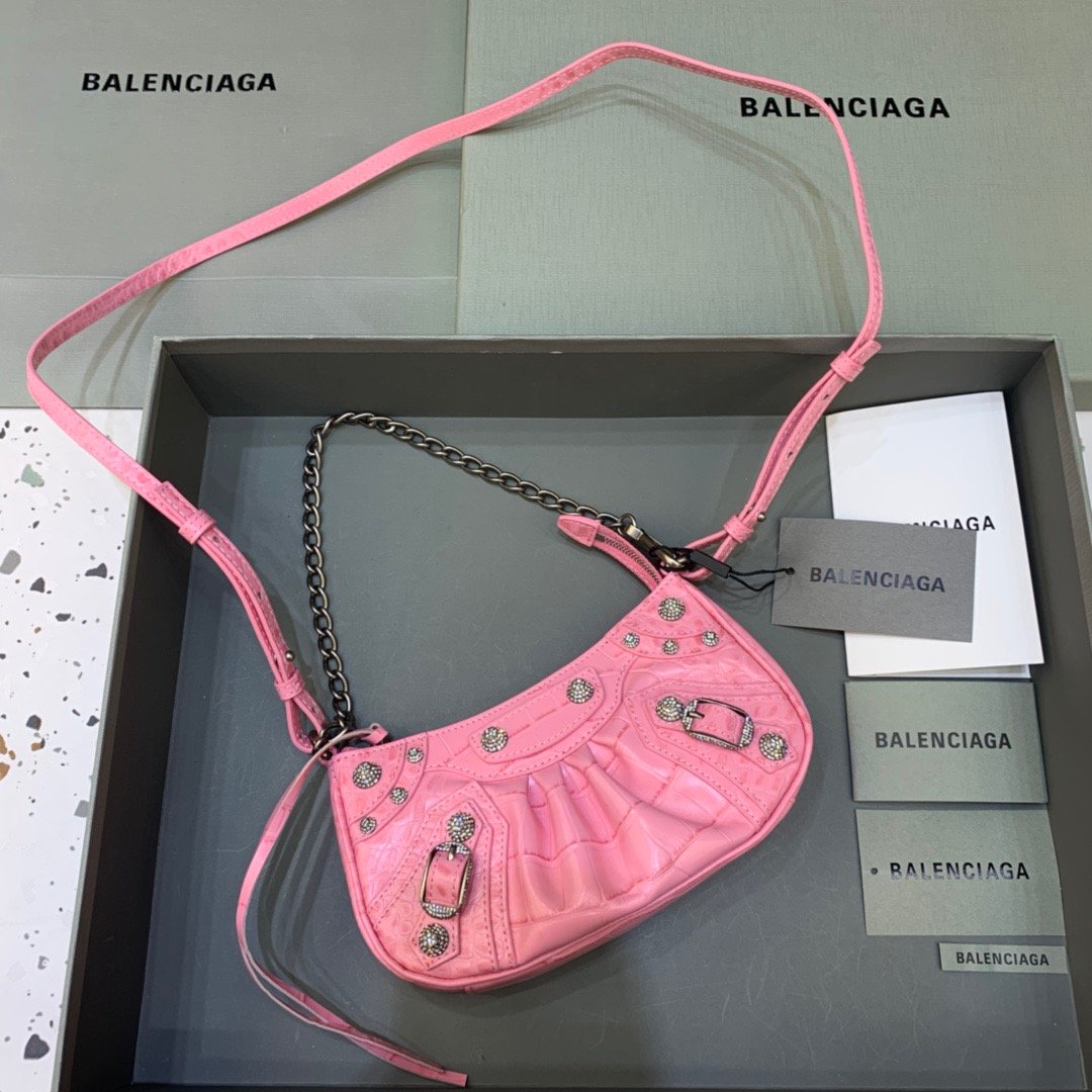Balen Le Cagole Bag With In For Pink Mini Travel Bag