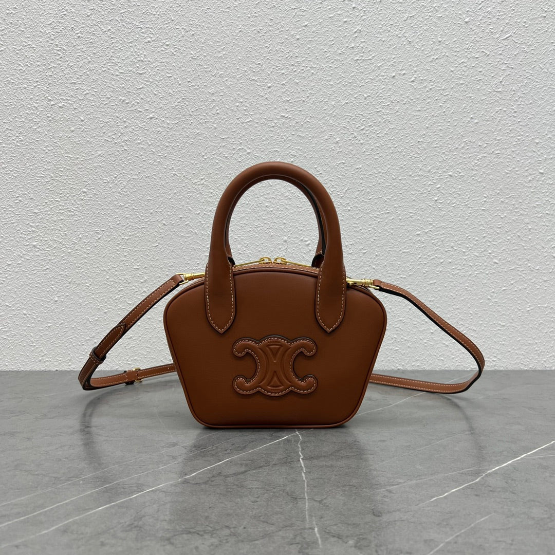 Top Quality Bowling Bag For Women Tan Mini Travel Bag