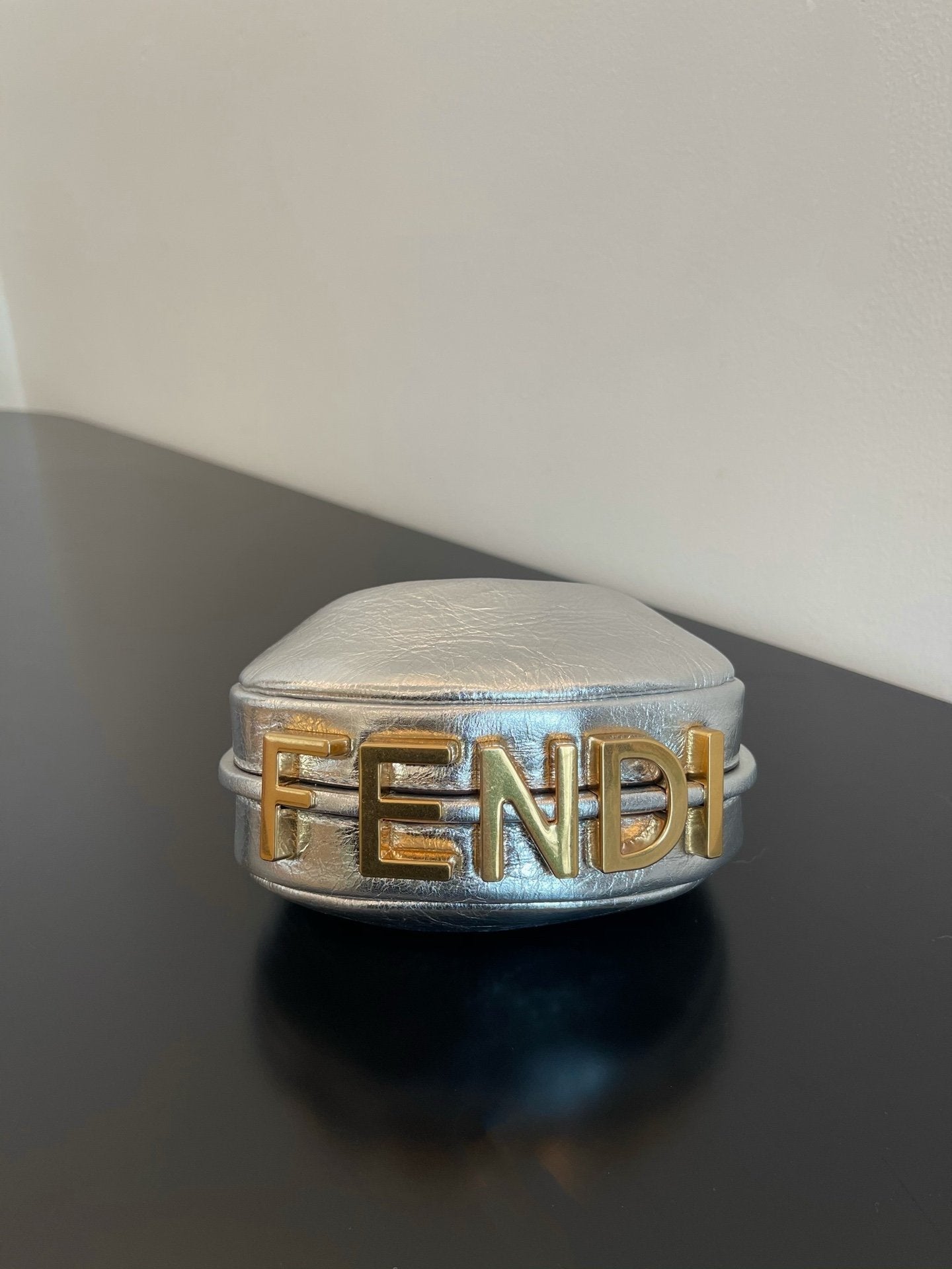 Fendi Nano Figraphy Ff Silver Travel Bag