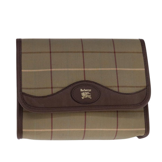 Burberry Nova Check Clutch Bag Canvas Beige Clutch Bag 9