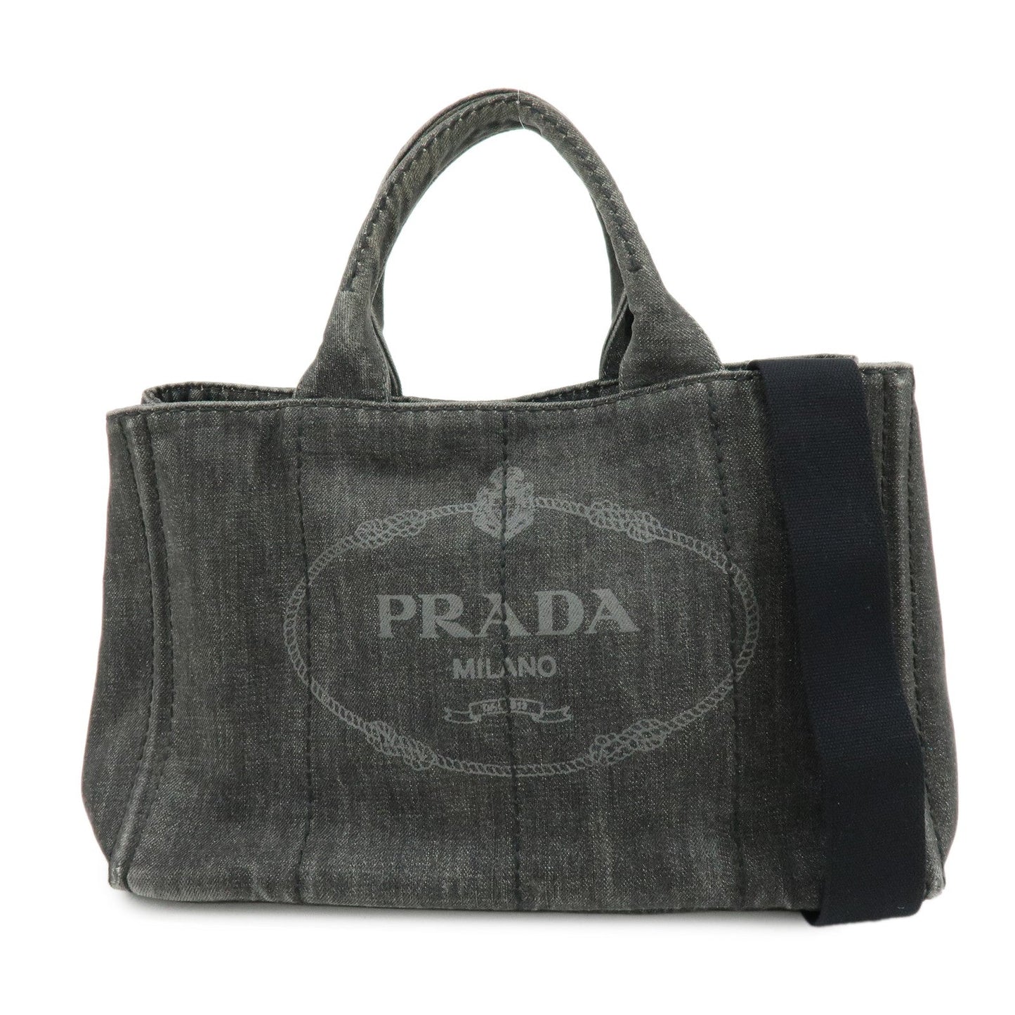 Tote Bag Canapa Hand Bag Denim Black