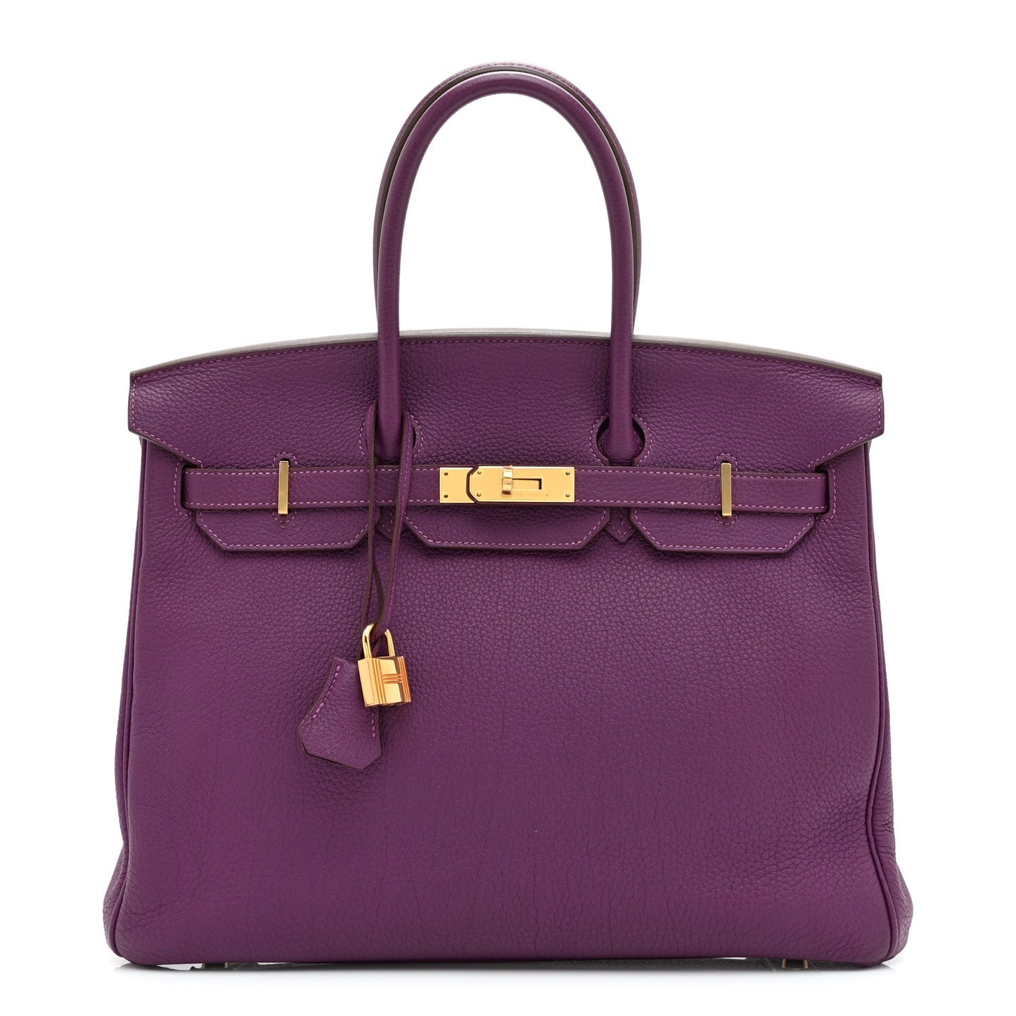 Hermes Togo Birkin Anemone Handbag Travel Bag