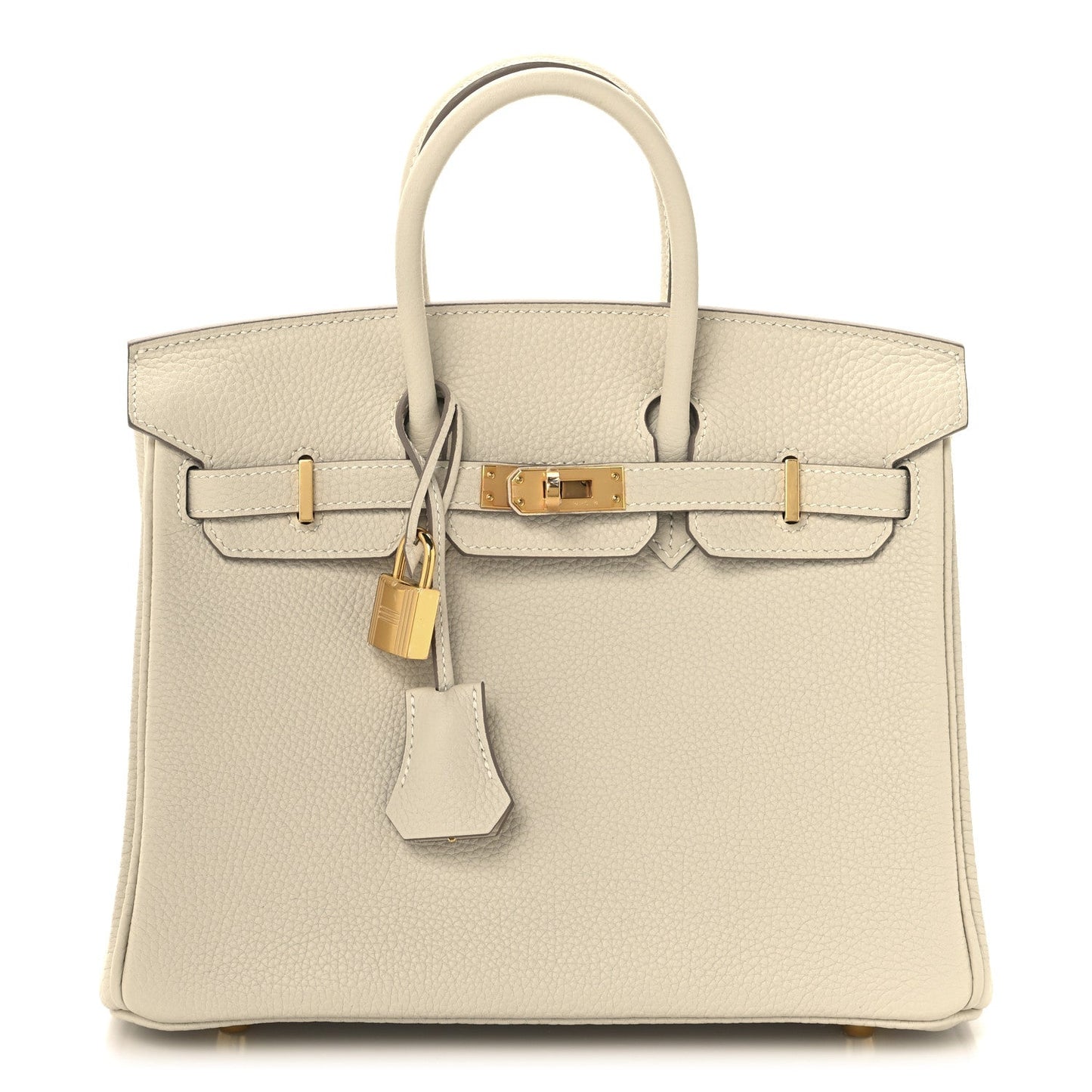 Hermes Togo Birkin Craie Handbag Travel Bag 25 Craie 1752242