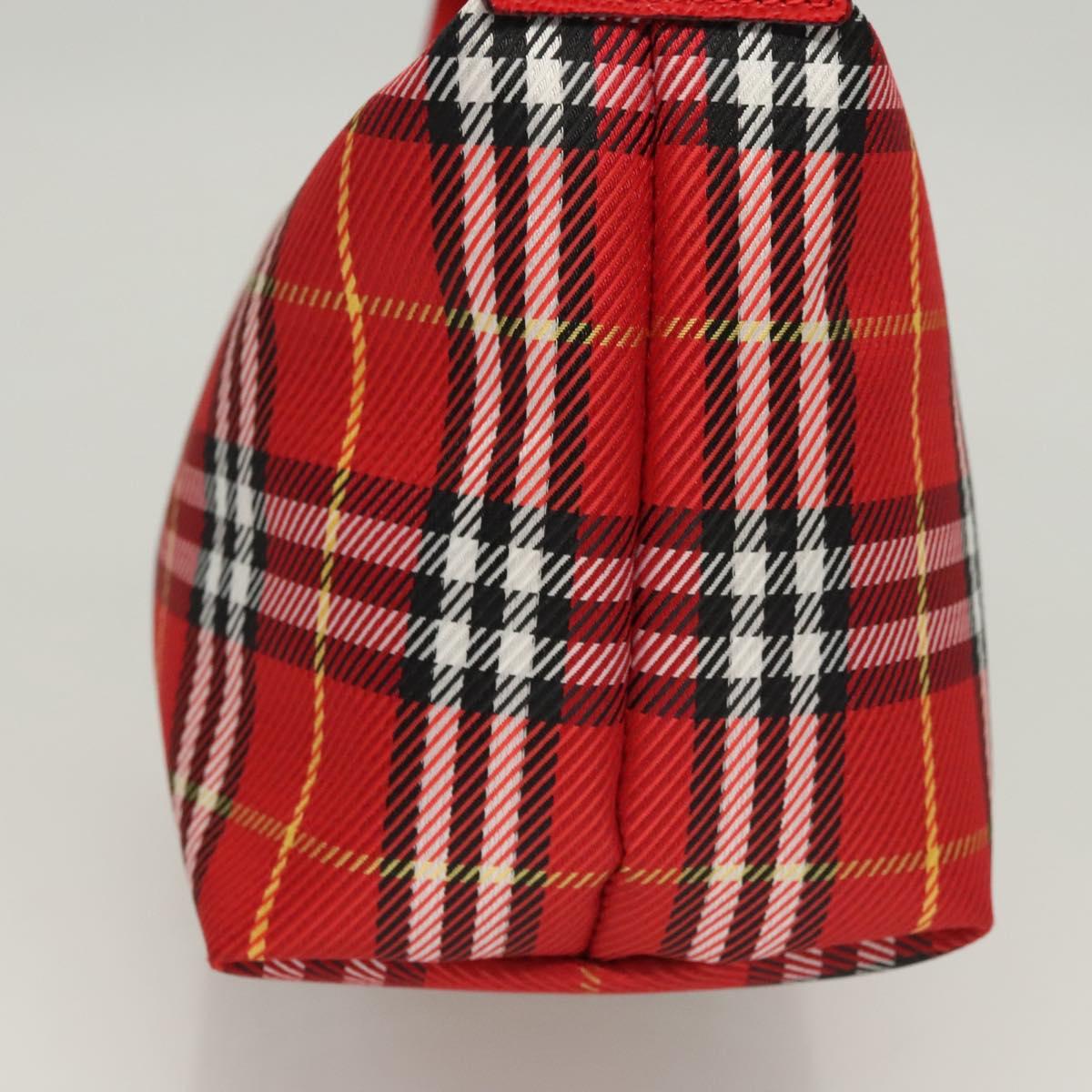 Burberry Nova Check Clutch Bag Nylon Red