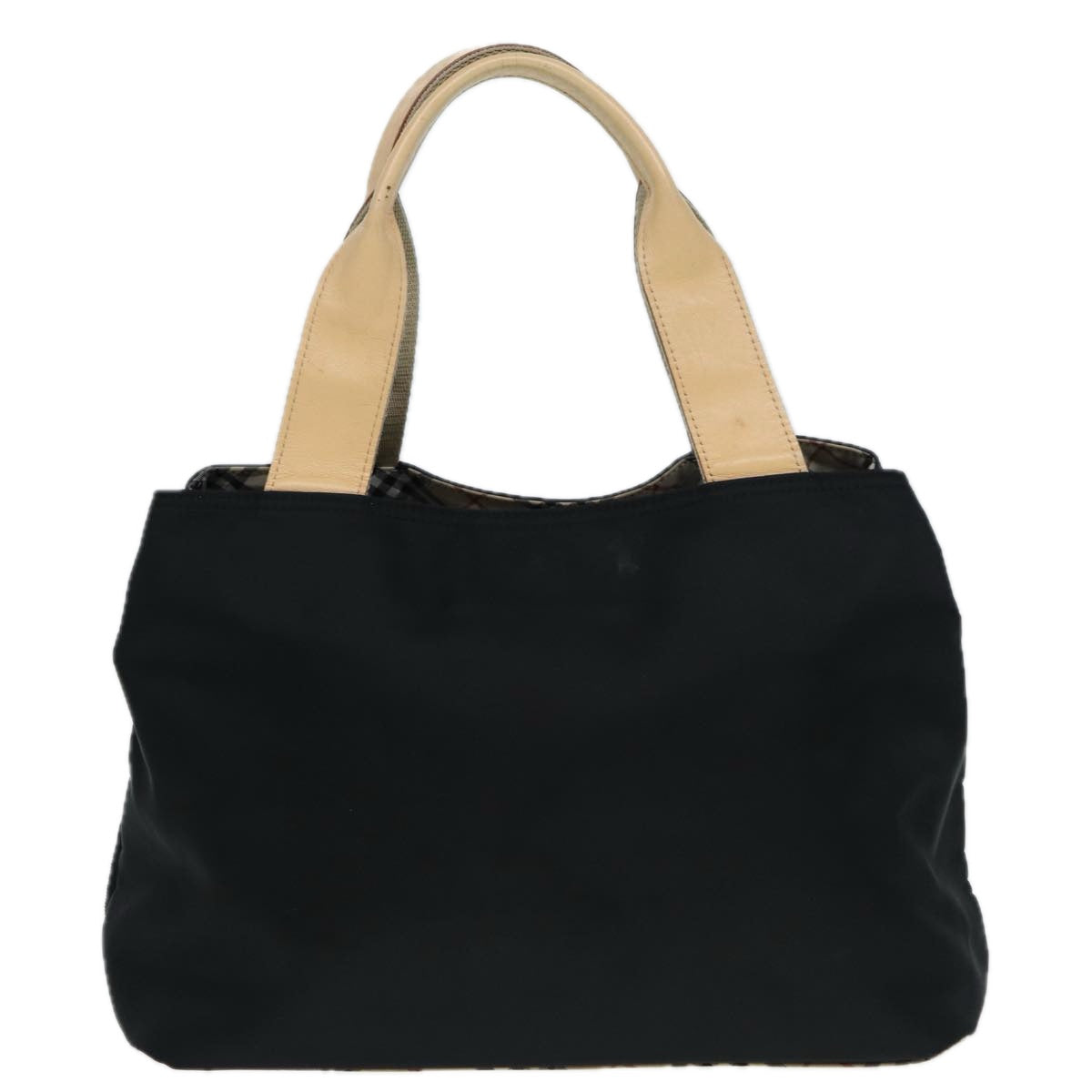 Burberry Nova Check Synthetic Tote Bag Black