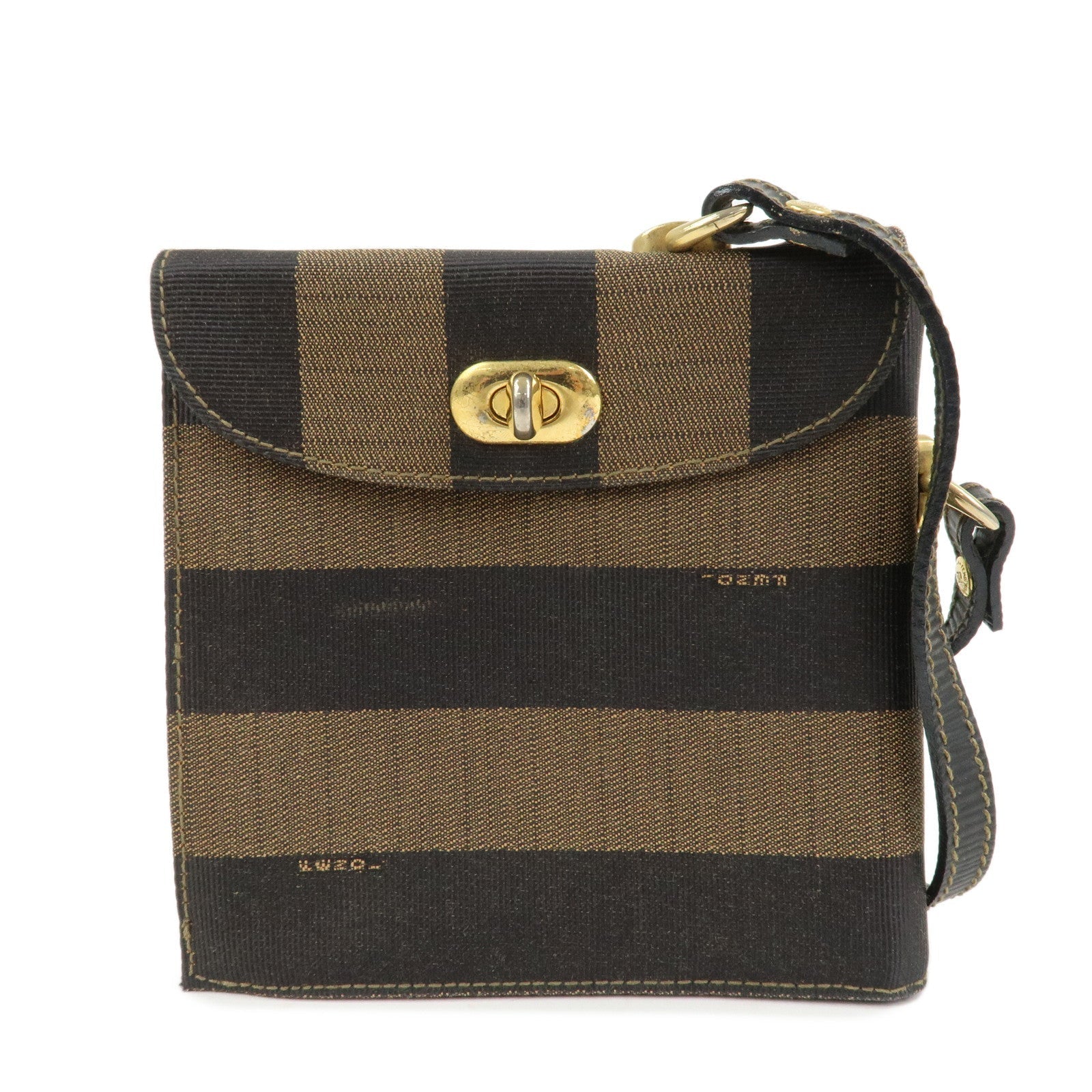 Crossbody Bag Pequin Shoulder Bag Leather Canvas Logo