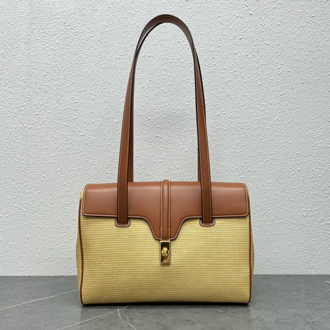 Top Quality Soft Bag In Textile Natural Tan Medium Travel Bag