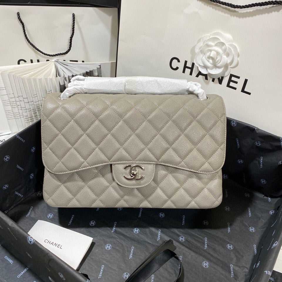 Chllarge Classic Handbag Hardware Grey For Women Silver Shoulder Bag