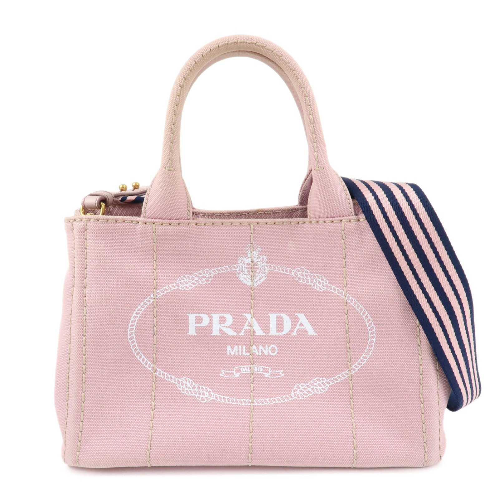 Tote Bag Canapa Hand Bag d Denim Pink Mini