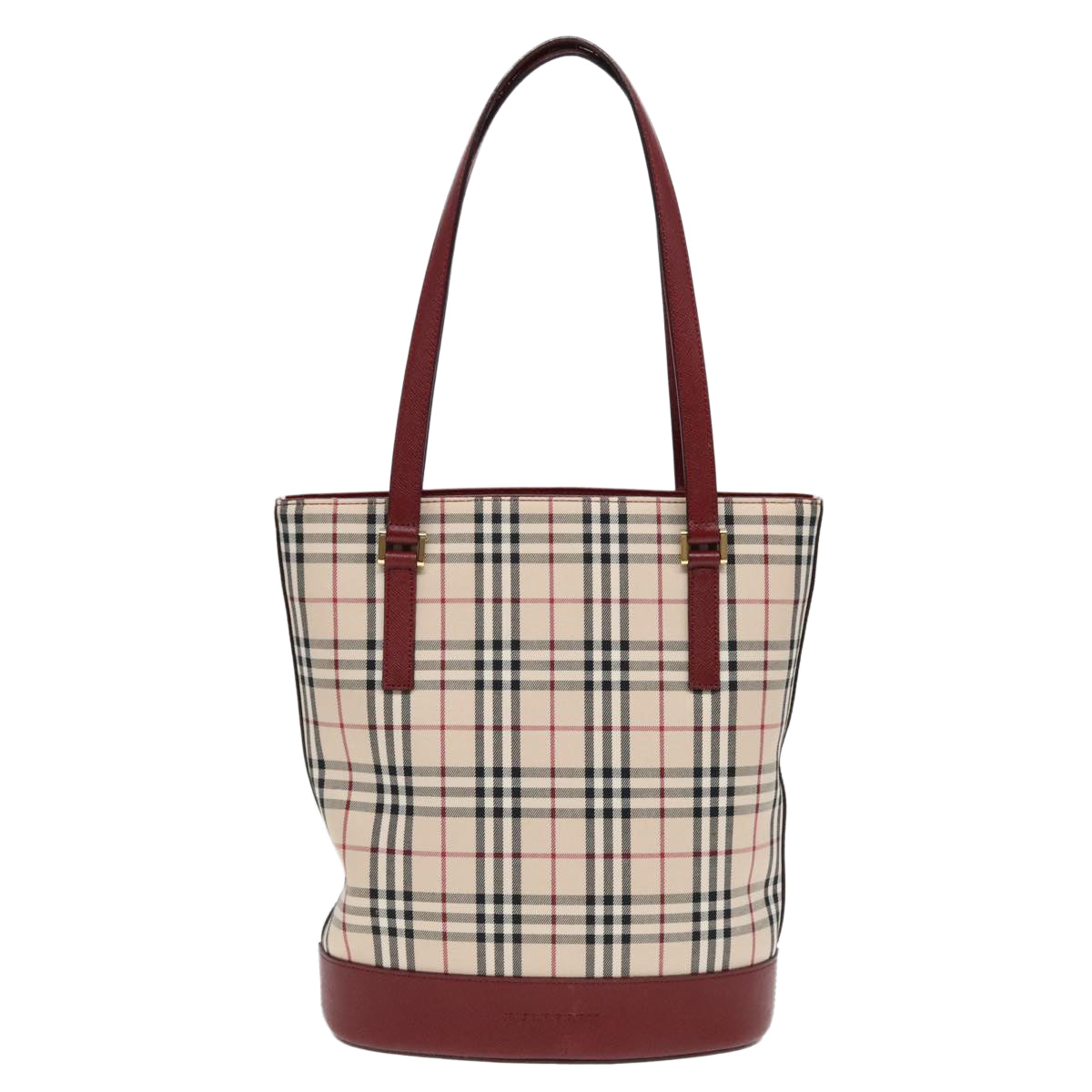 Burberry Nova Check Shoulder Bag Canvas Beige Shoulder Bag 152