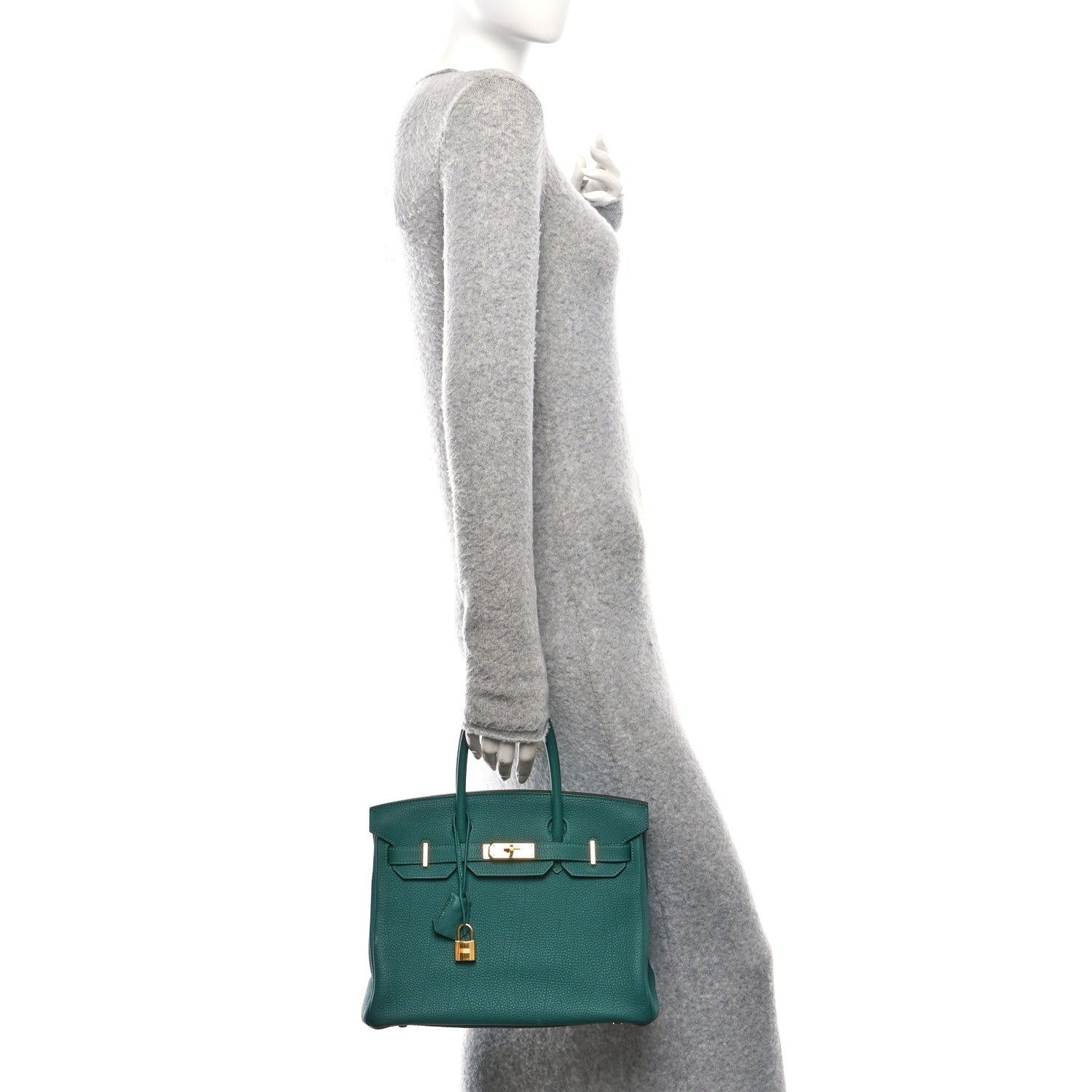 Hermes Togo Birkin Malachite Handbag Travel Bag 30 Malachite 1766586