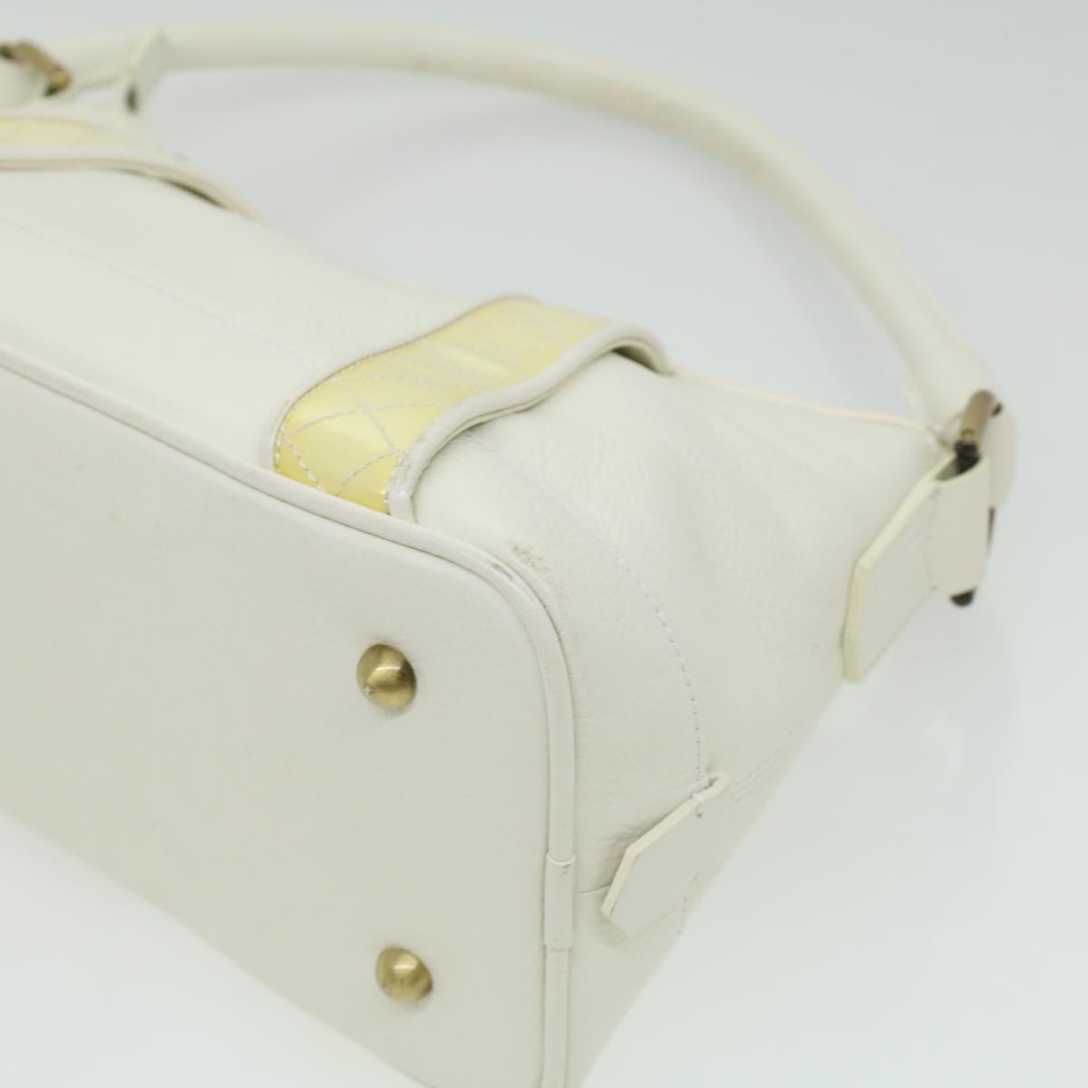 Burberry Shoulder Bag Leather White Leather Shoulder Bag