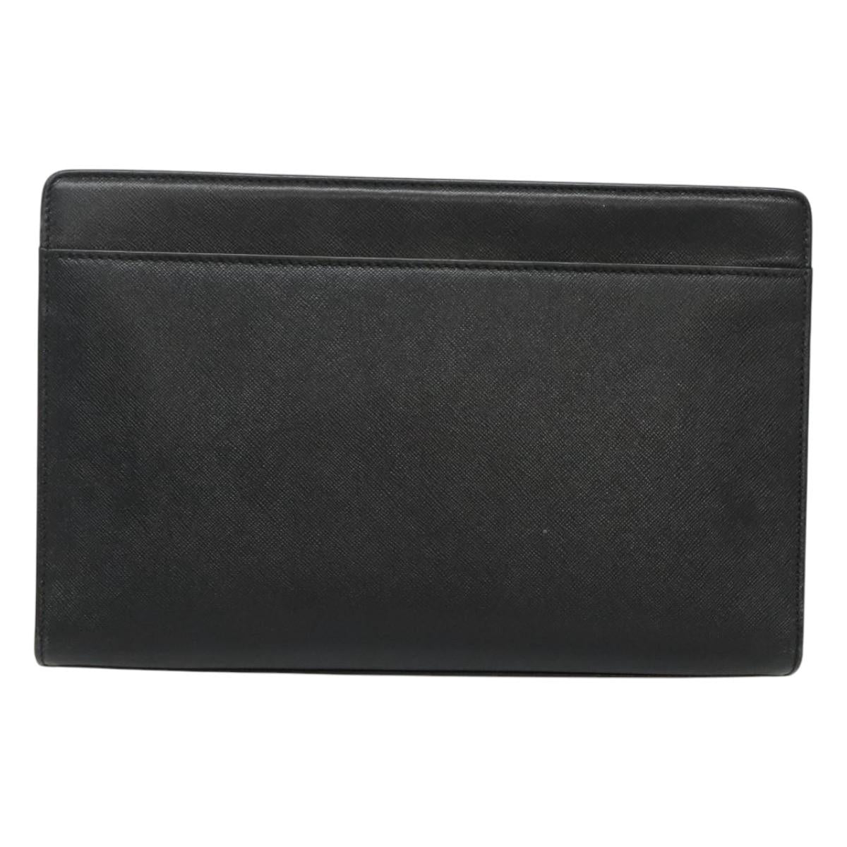 Burberry Clutch Bag Leather Black Clutch Bag 4