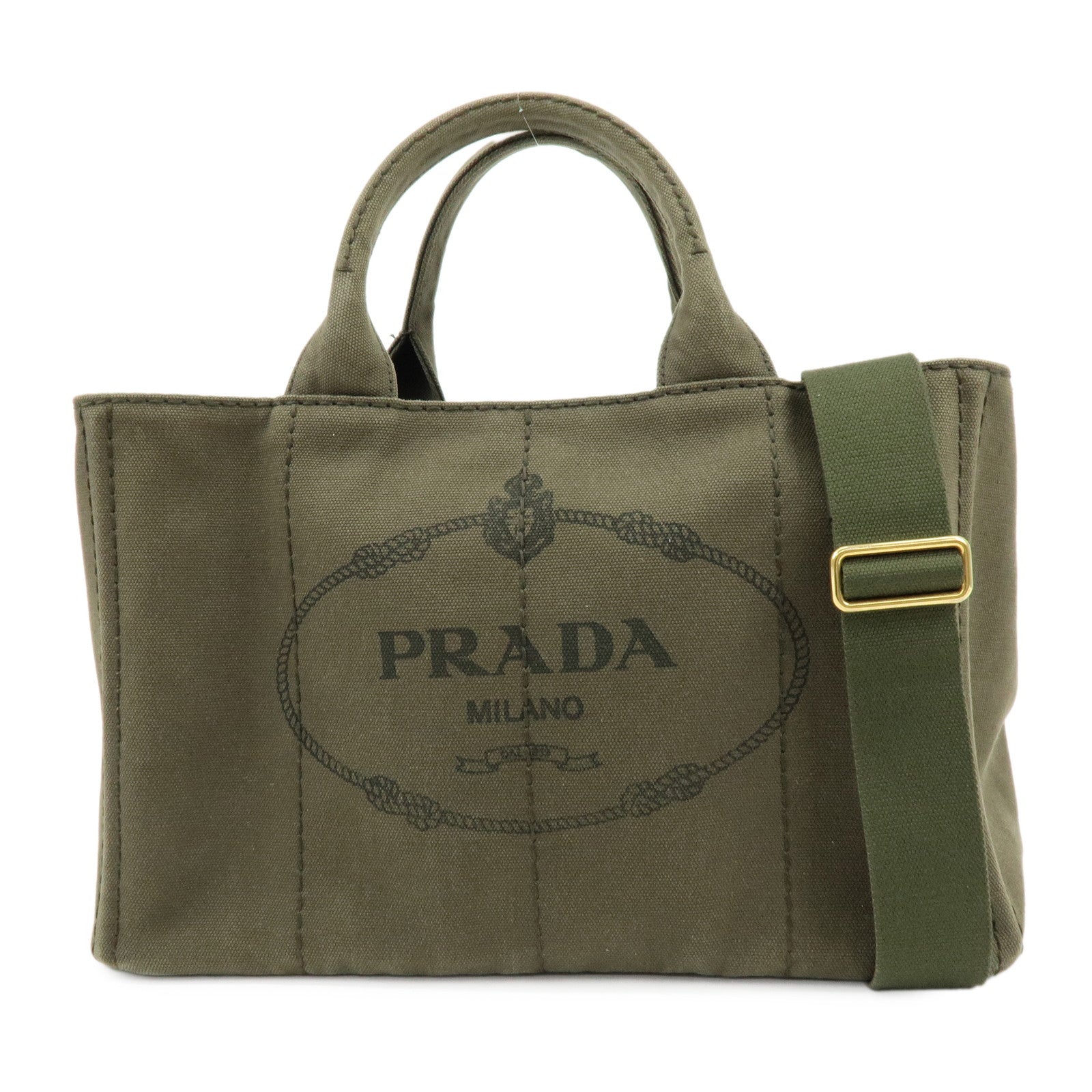 Tote Bag Canapa Hand Bag Khaki Canvas Logo