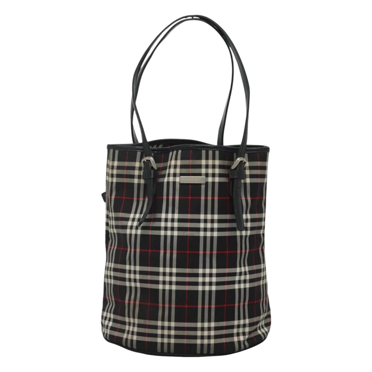 Burberry Nova Check Multicolour Synthetic Tote Bag