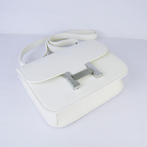 Hermes Luxury Constance Cowskin Bag H Leather Beige Travel Bag