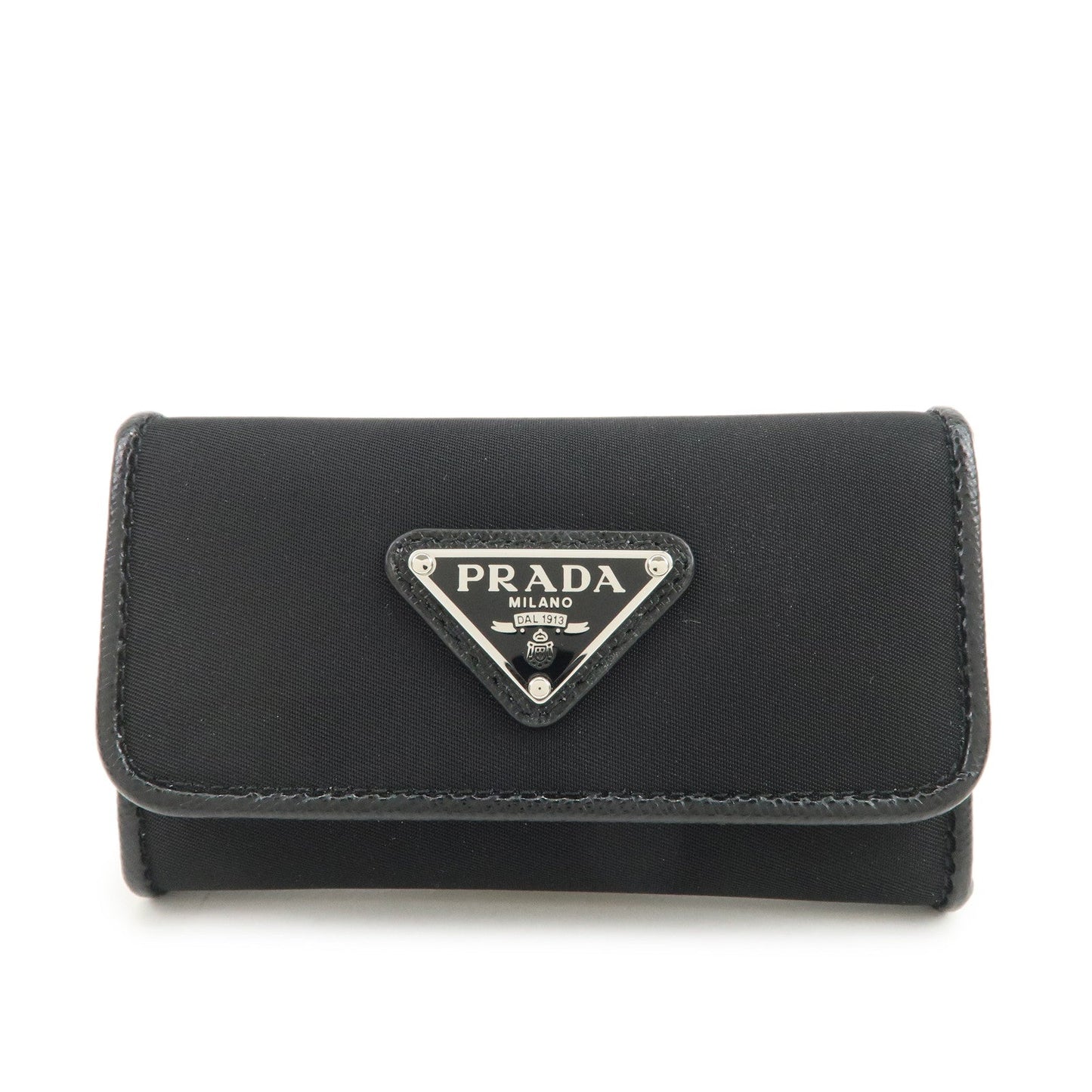 Triangle 6 Rings Key Case Key Holder Black Logo Jewelry