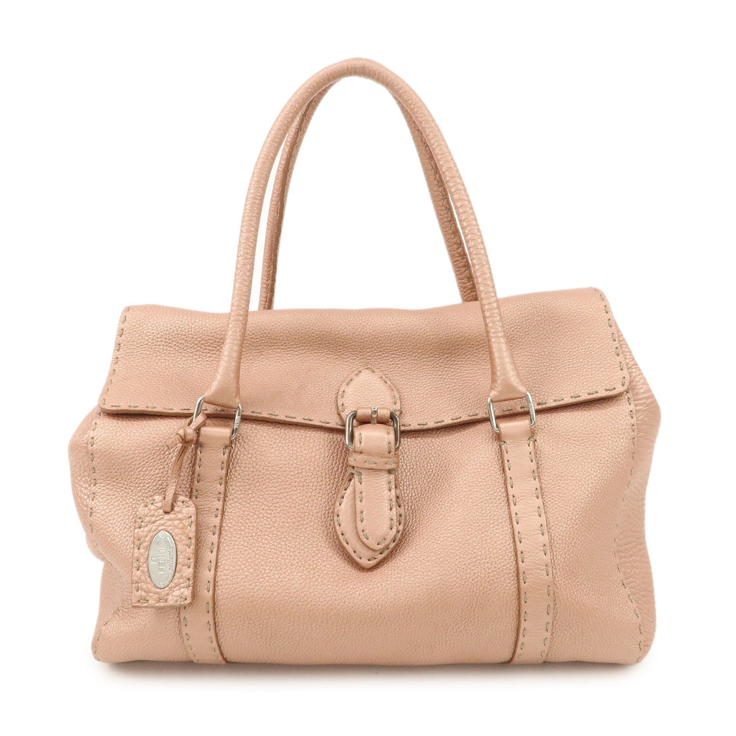 Bag Selleria Linda Hand Bag Hardware d Leather Pink Silver Mini Bag