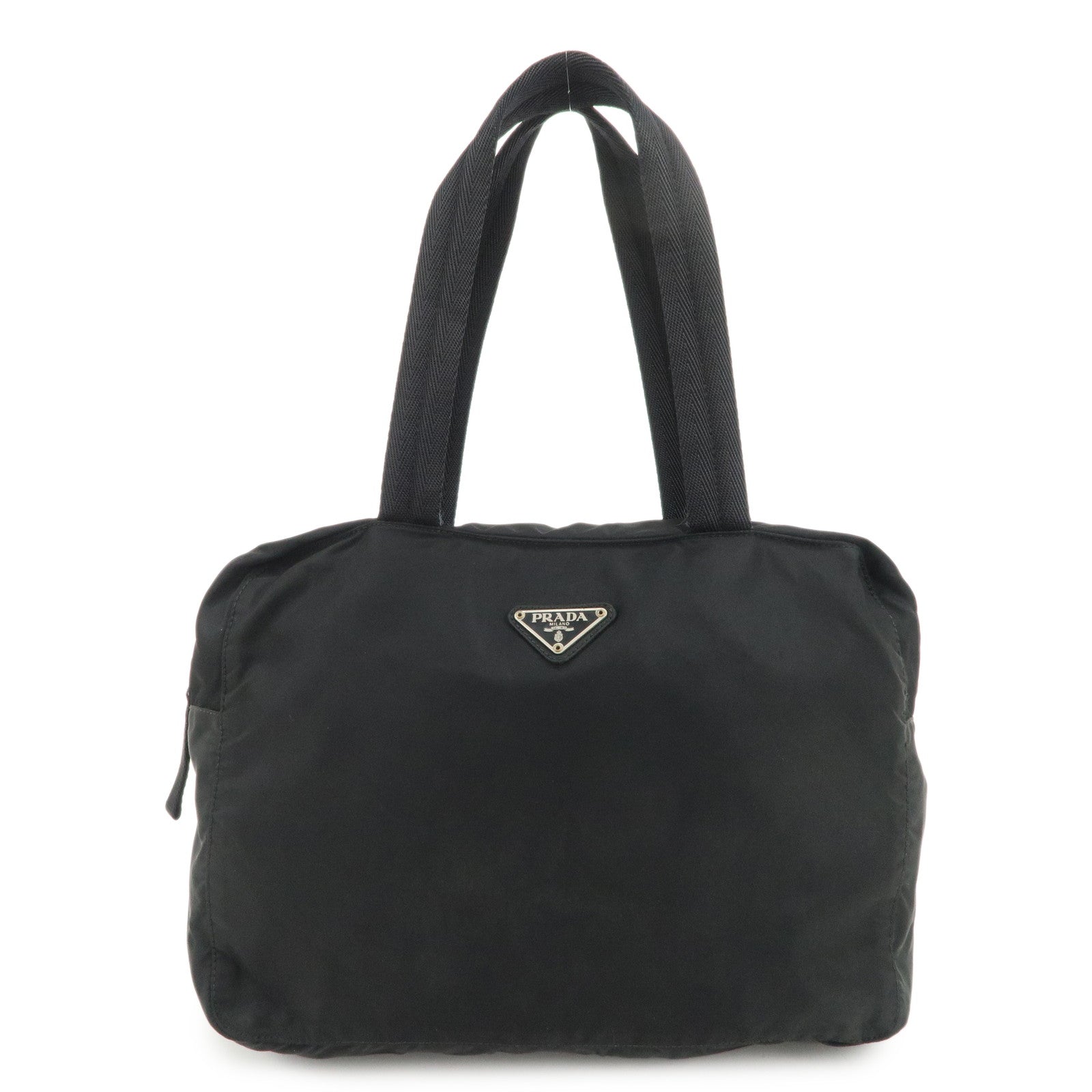 Tote Bag Triangle Shoulder Bag Hand Bag 2 Nylon Black Logo