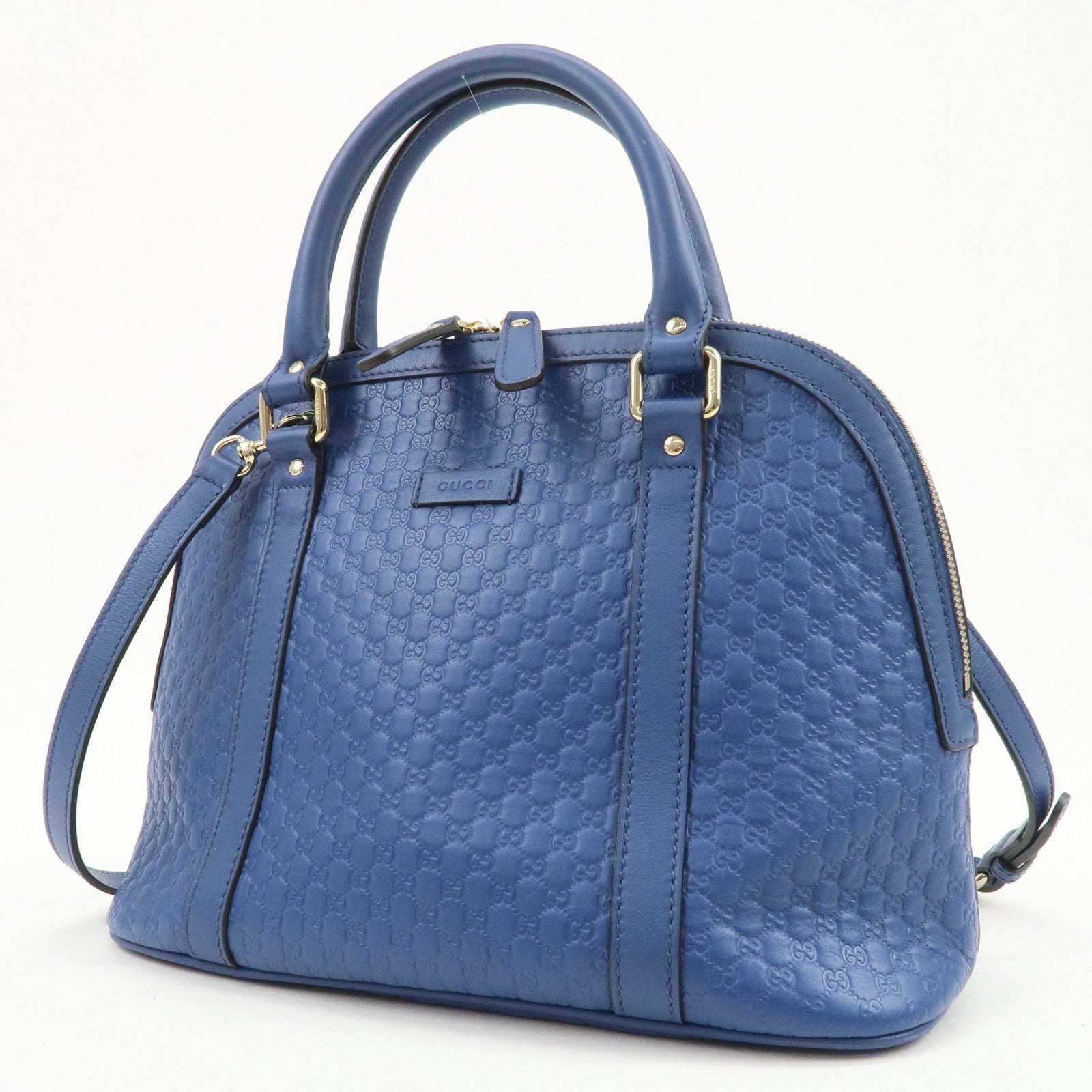 GUCCI Micro Guccissima Leather 2Way Bag Hand Bag Shoulder Bag 449663