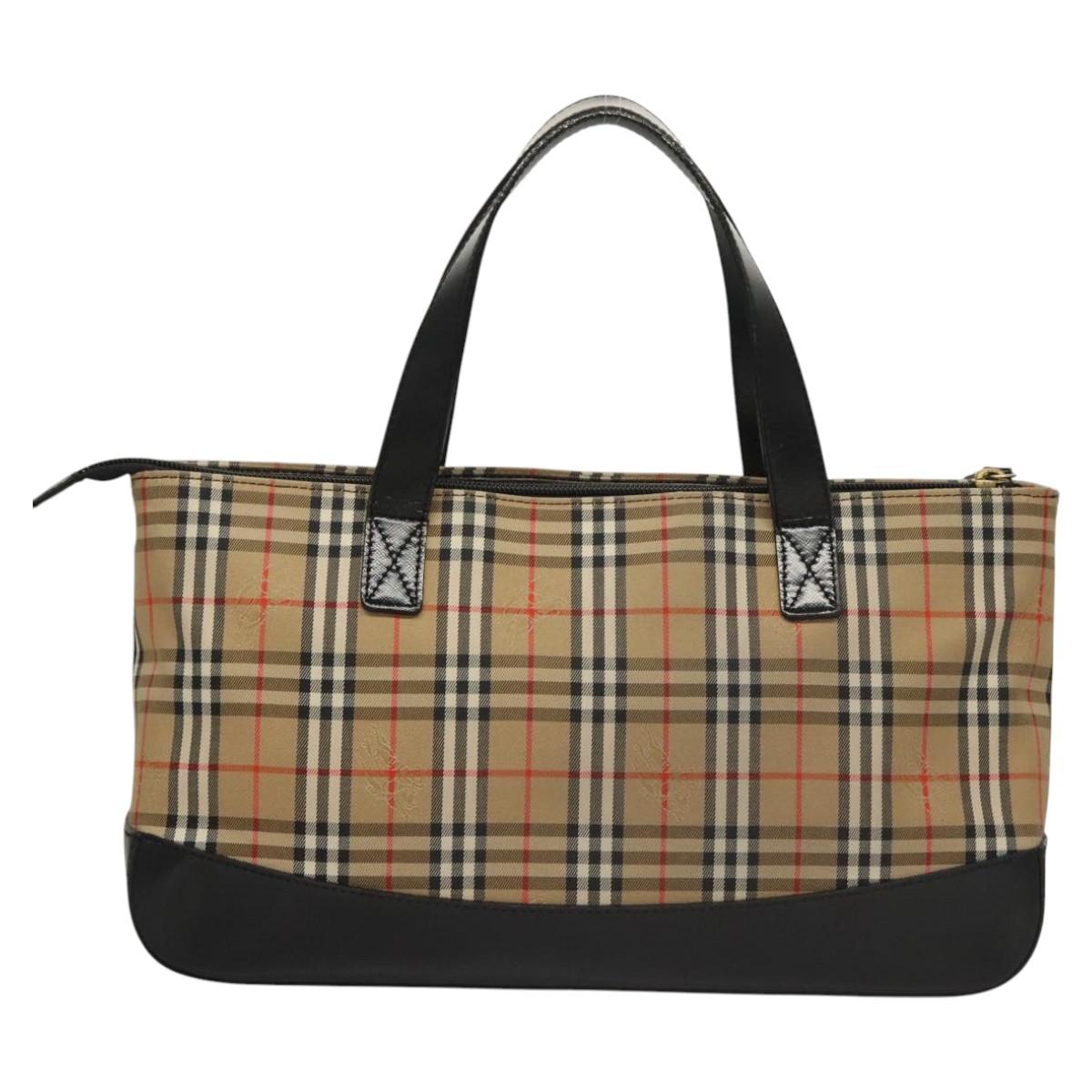 Burberry Nova Check Tote Bag Canvas Beige Tote Bag 17