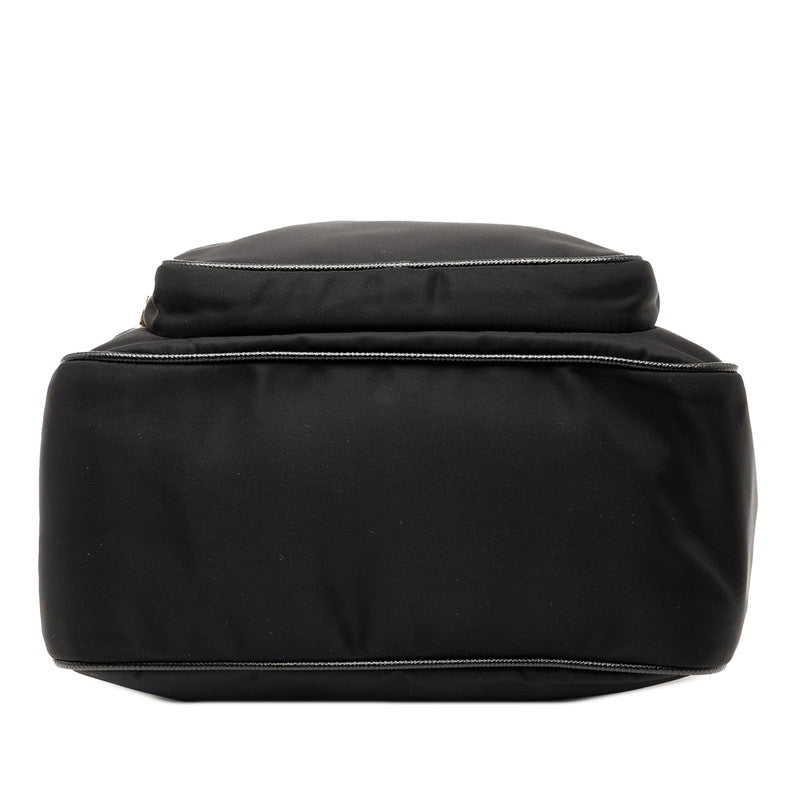 Prada 1Bg308 2Way Bag Leather Nylon Travel Bag