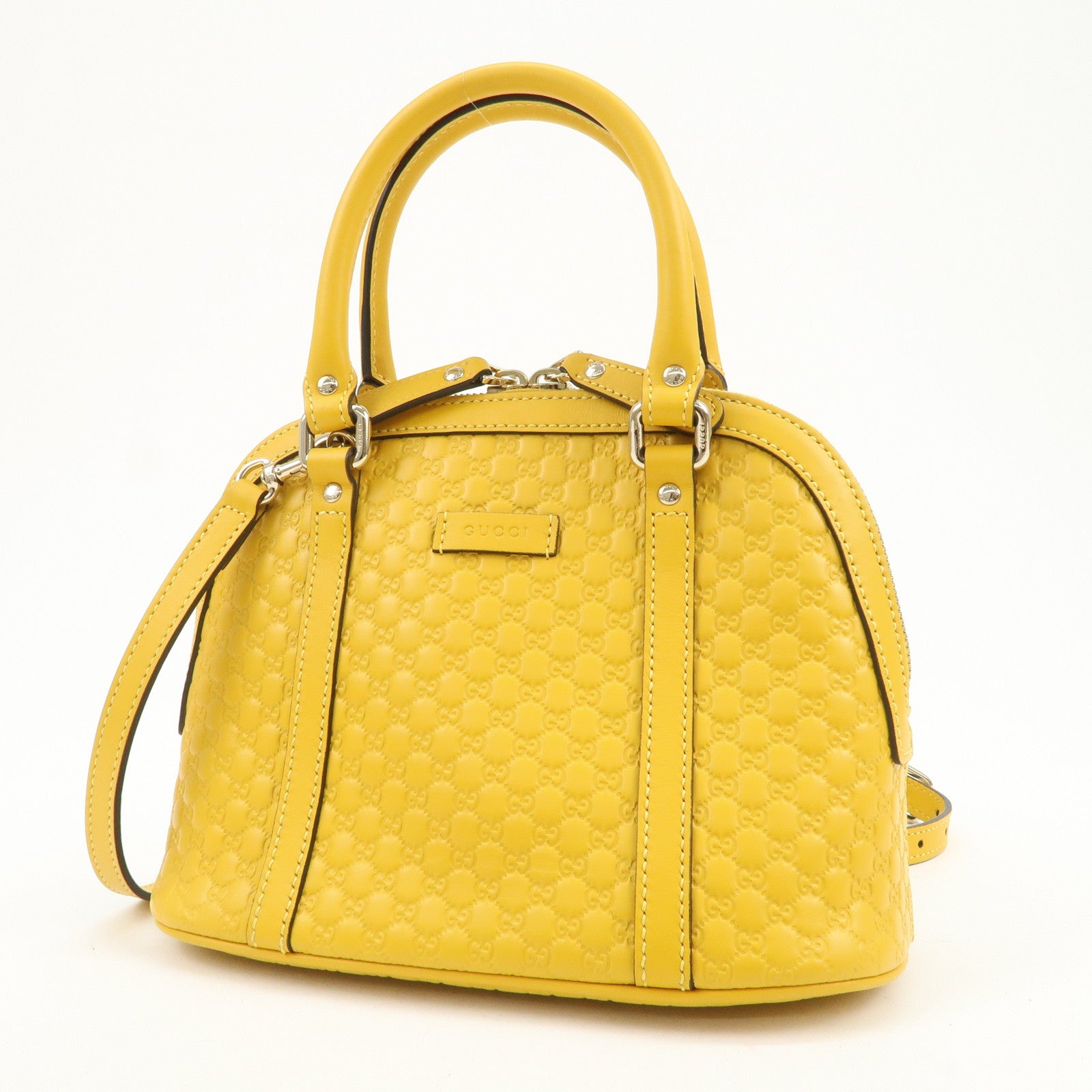 GUCCI Micro Guccissima Leather 2Way Bag Hand Bag Shoulder Bag 449654