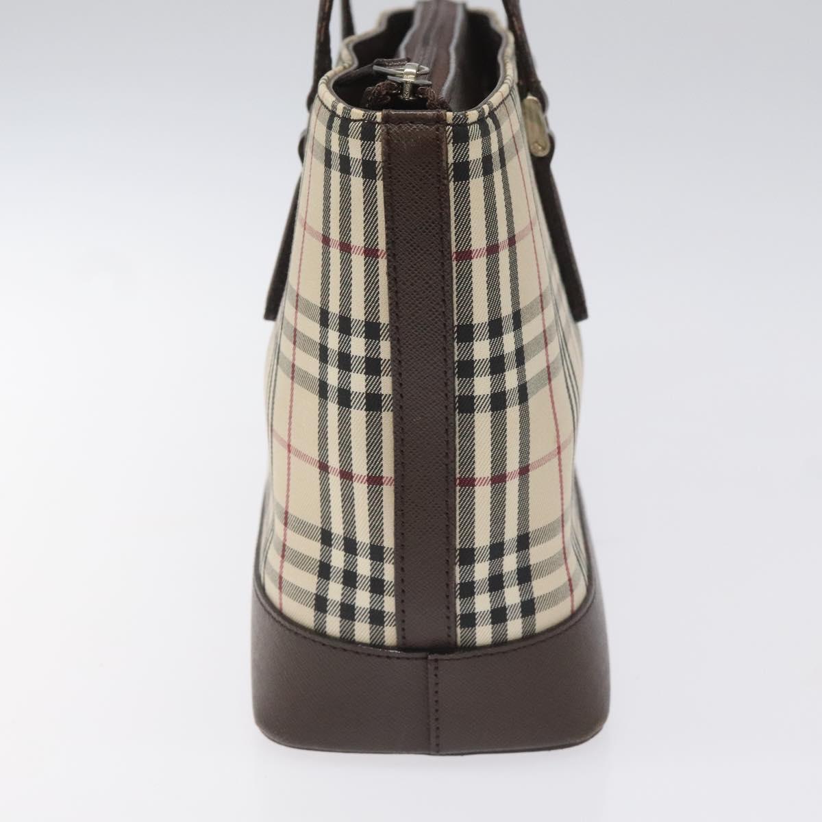 Burberry Nova Check Tote Bag Canvas Beige Tote Bag 49
