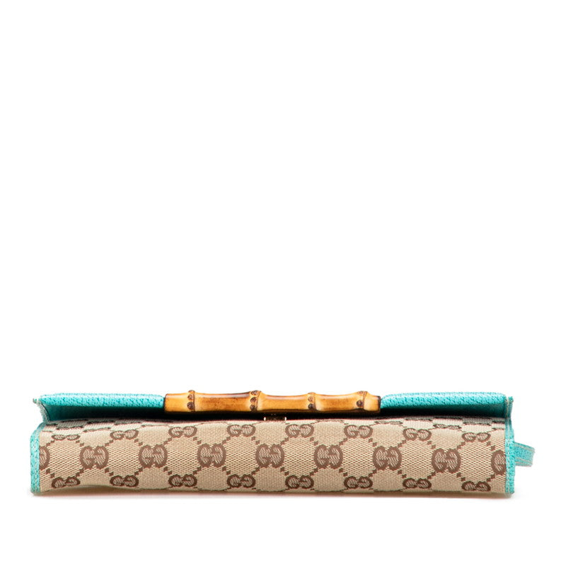 Gucci Bamboo Shoulder Bag Canvas