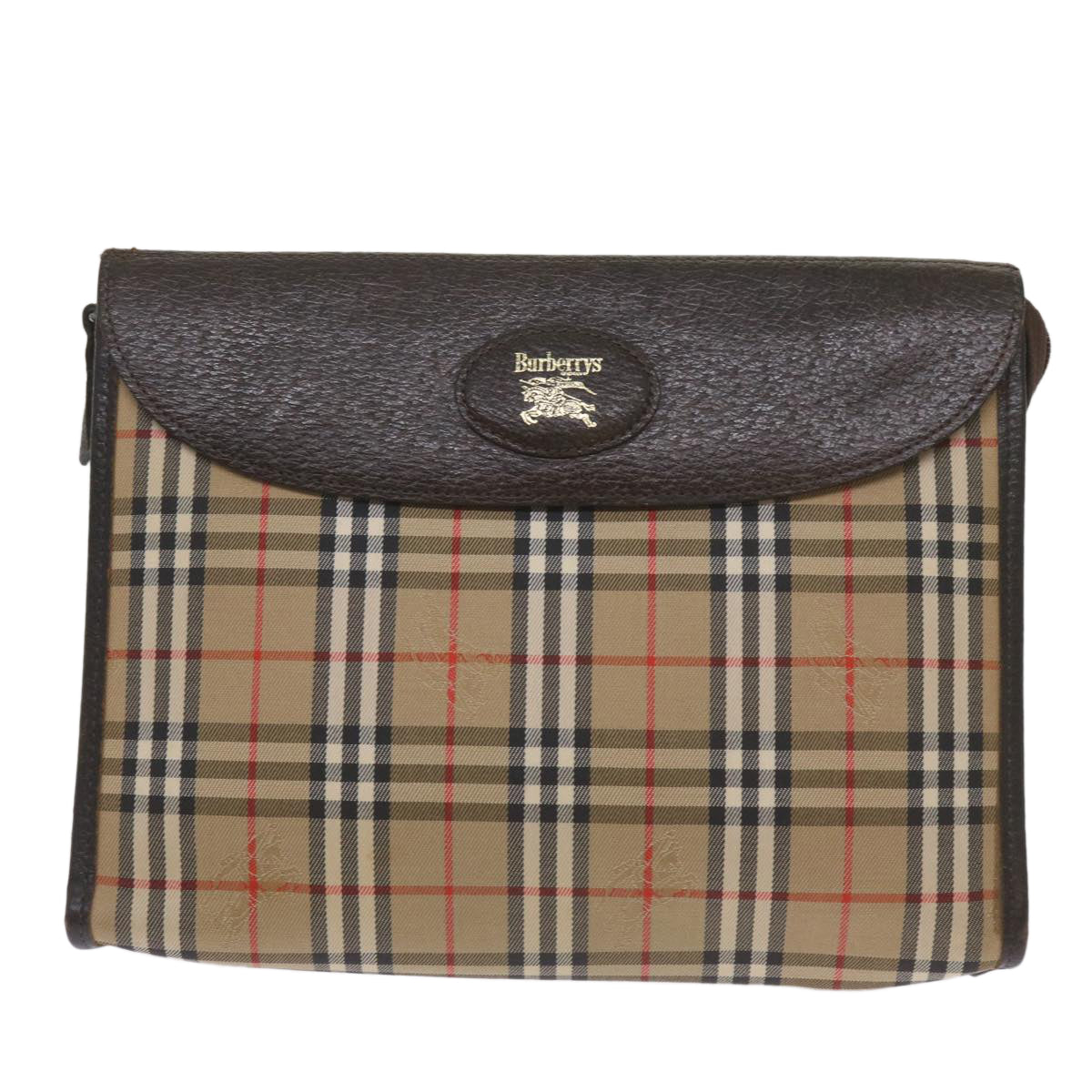 Burberry Nova Check Clutch Bag Canvas Beige Clutch Bag 23