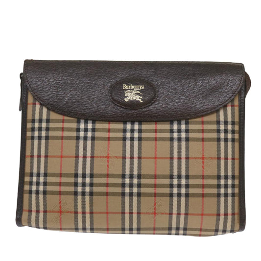 Burberry Nova Check Clutch Bag Canvas Beige Clutch Bag 23