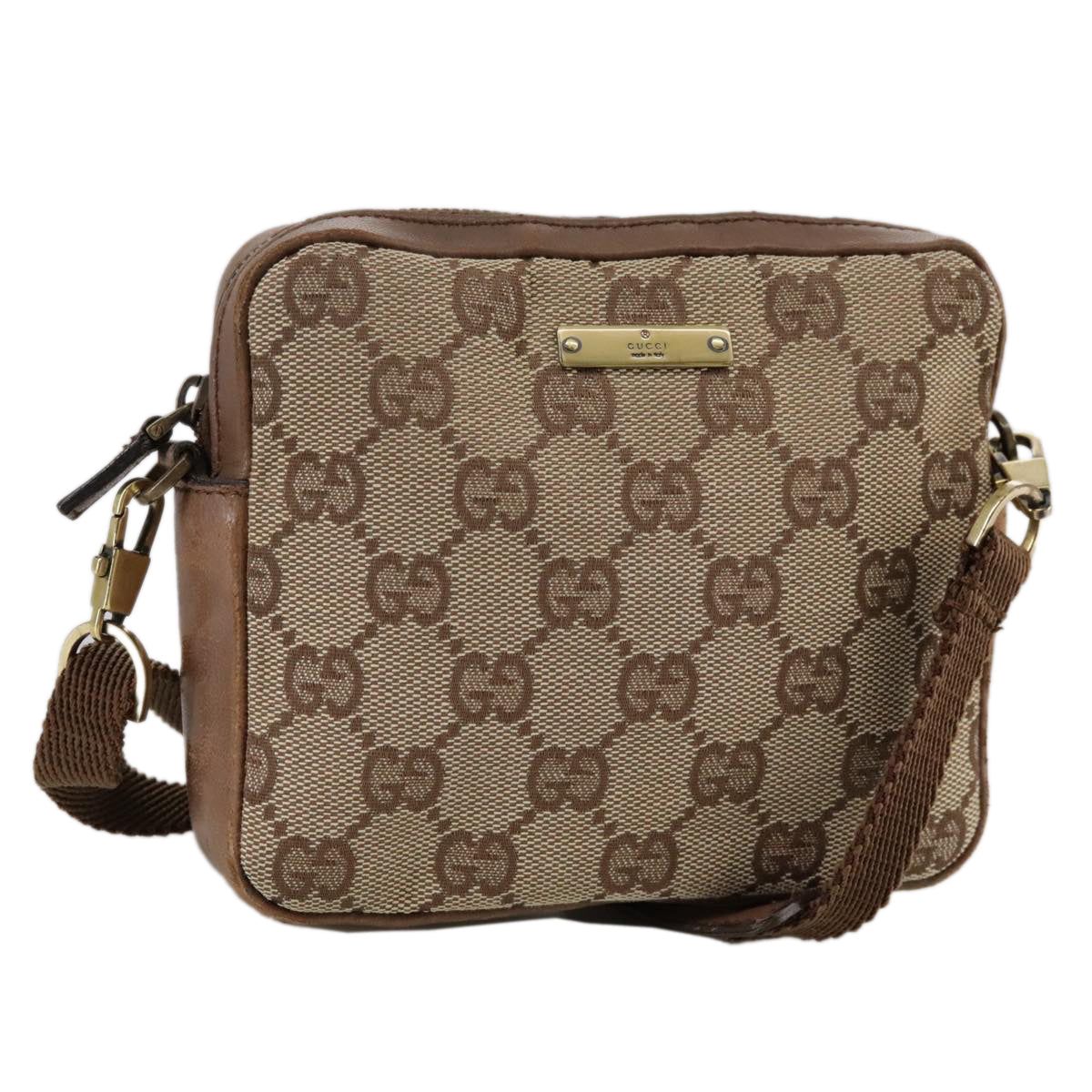 Gucci Shoulder Bag Canvas Canvas 1448